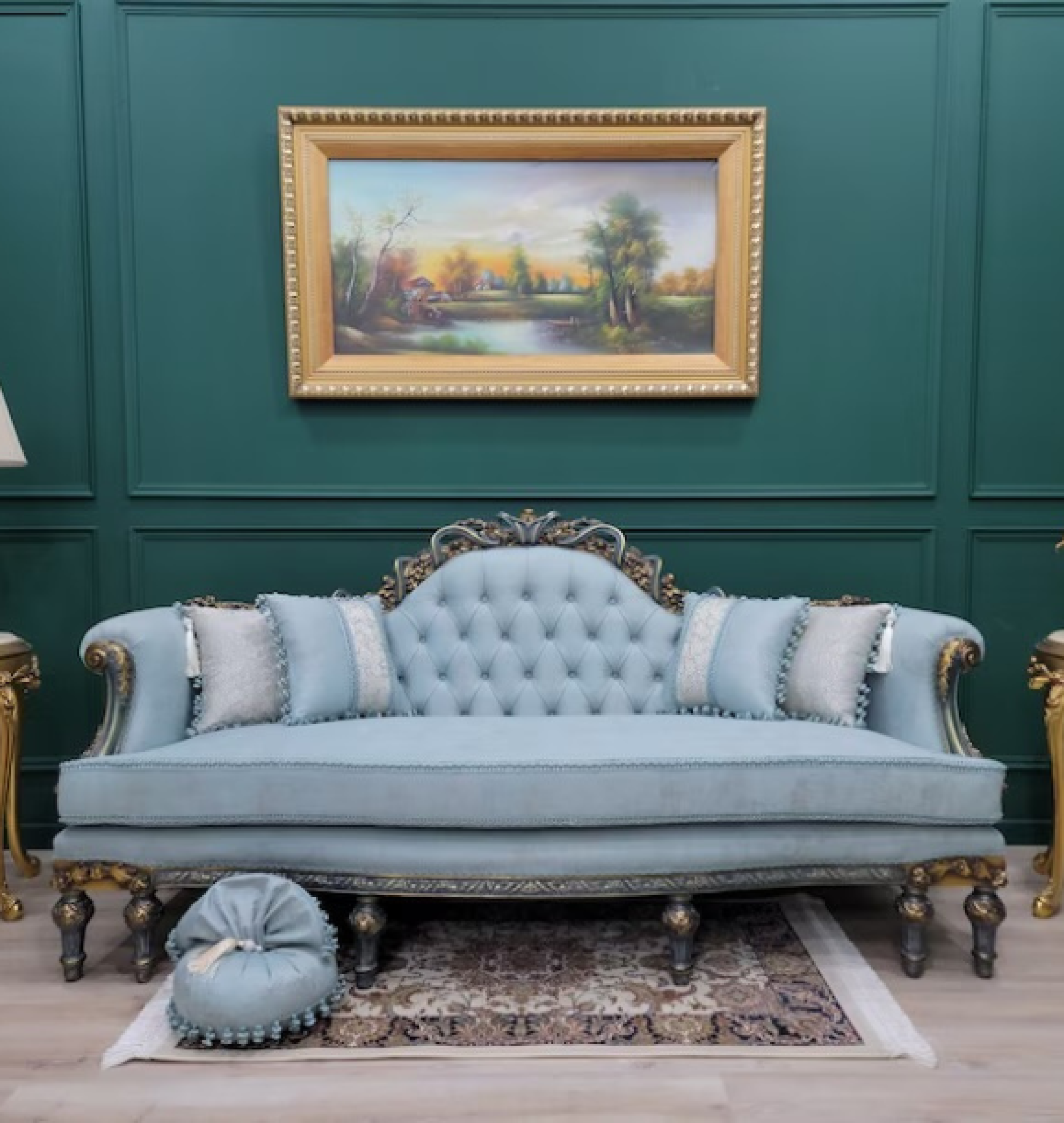 aqua sofa