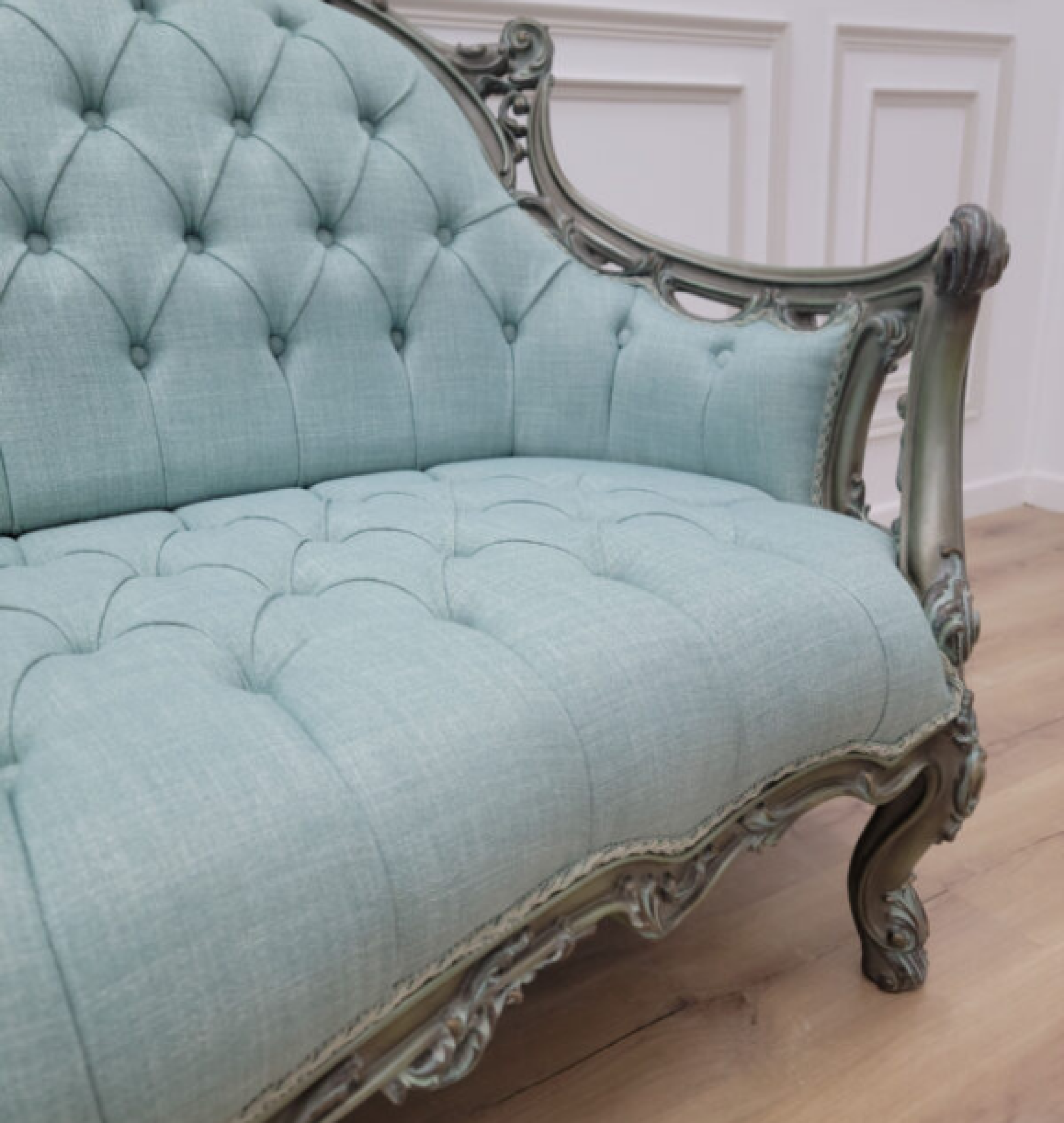 aqua sofa