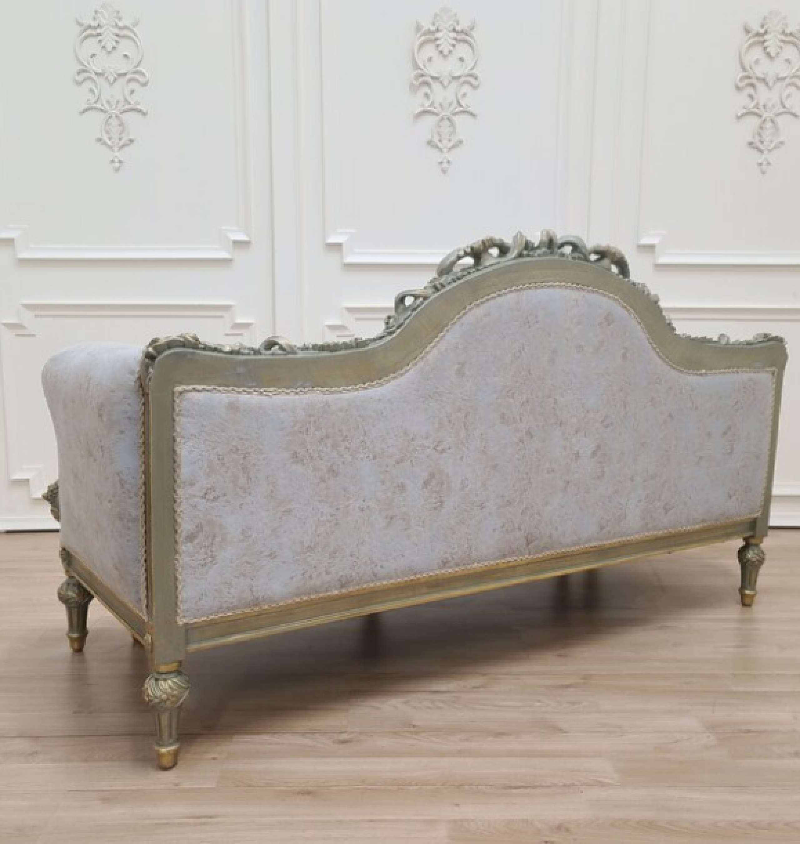 silver sofa