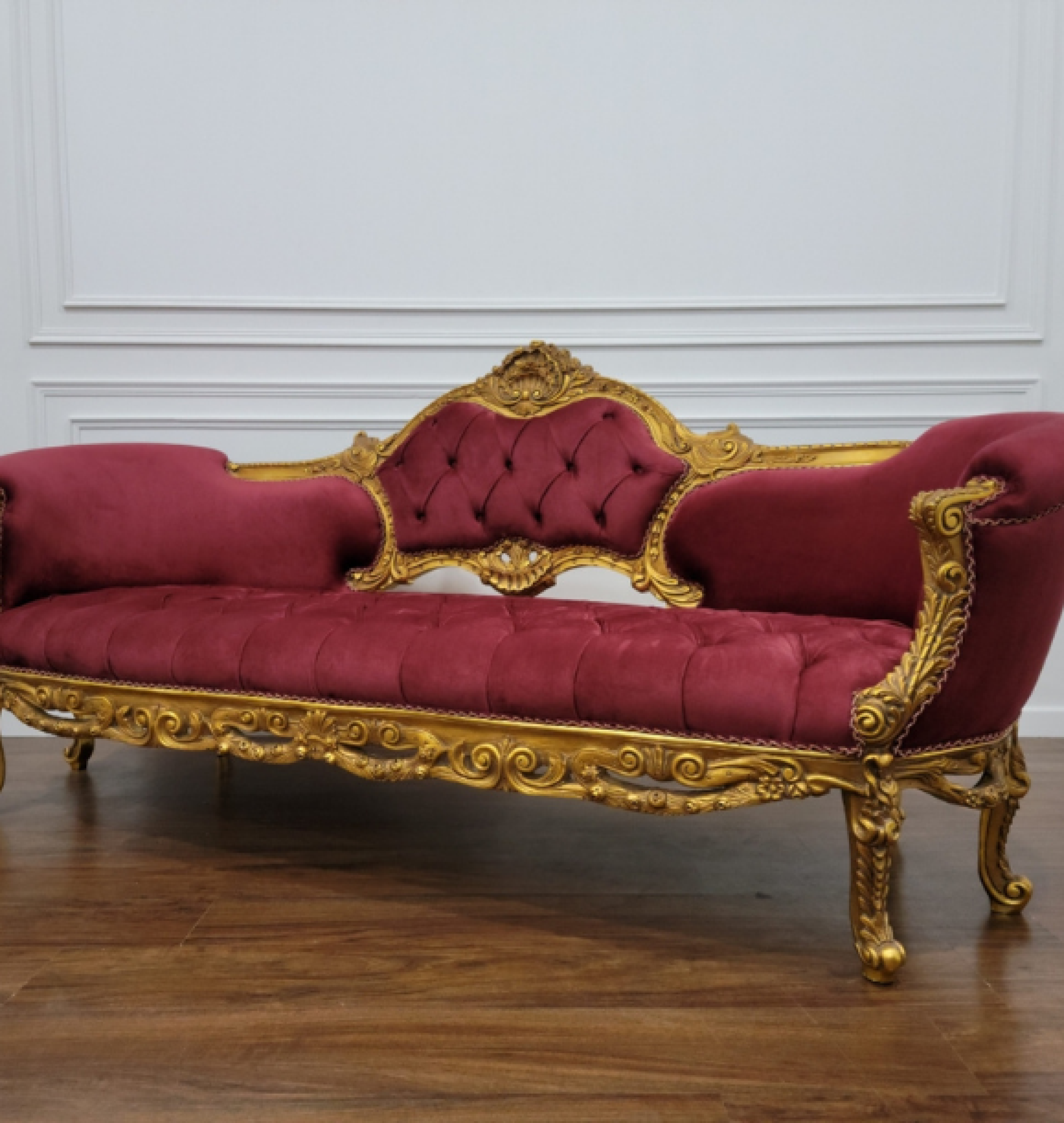 crimson sofa