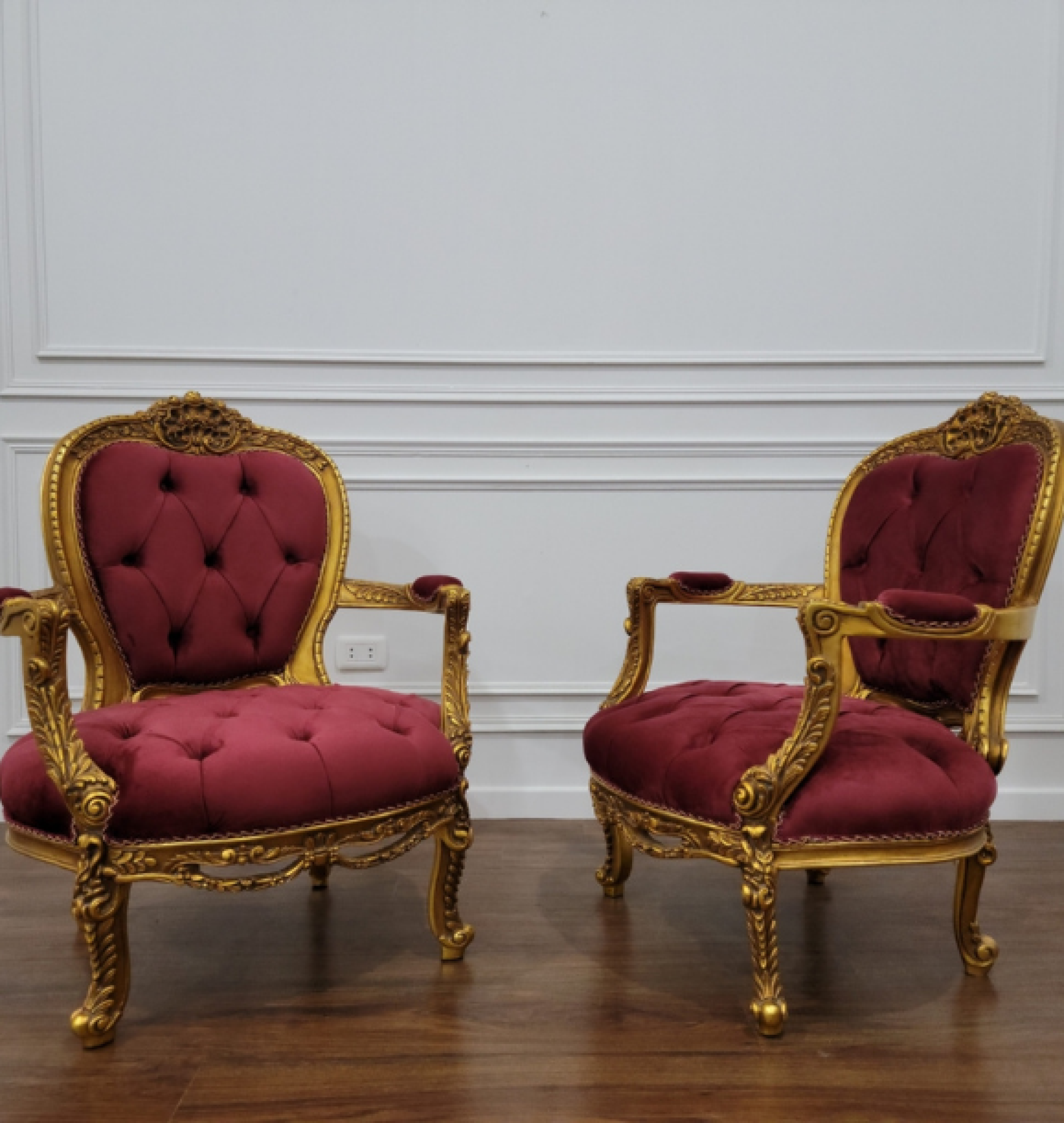 crimson sofa