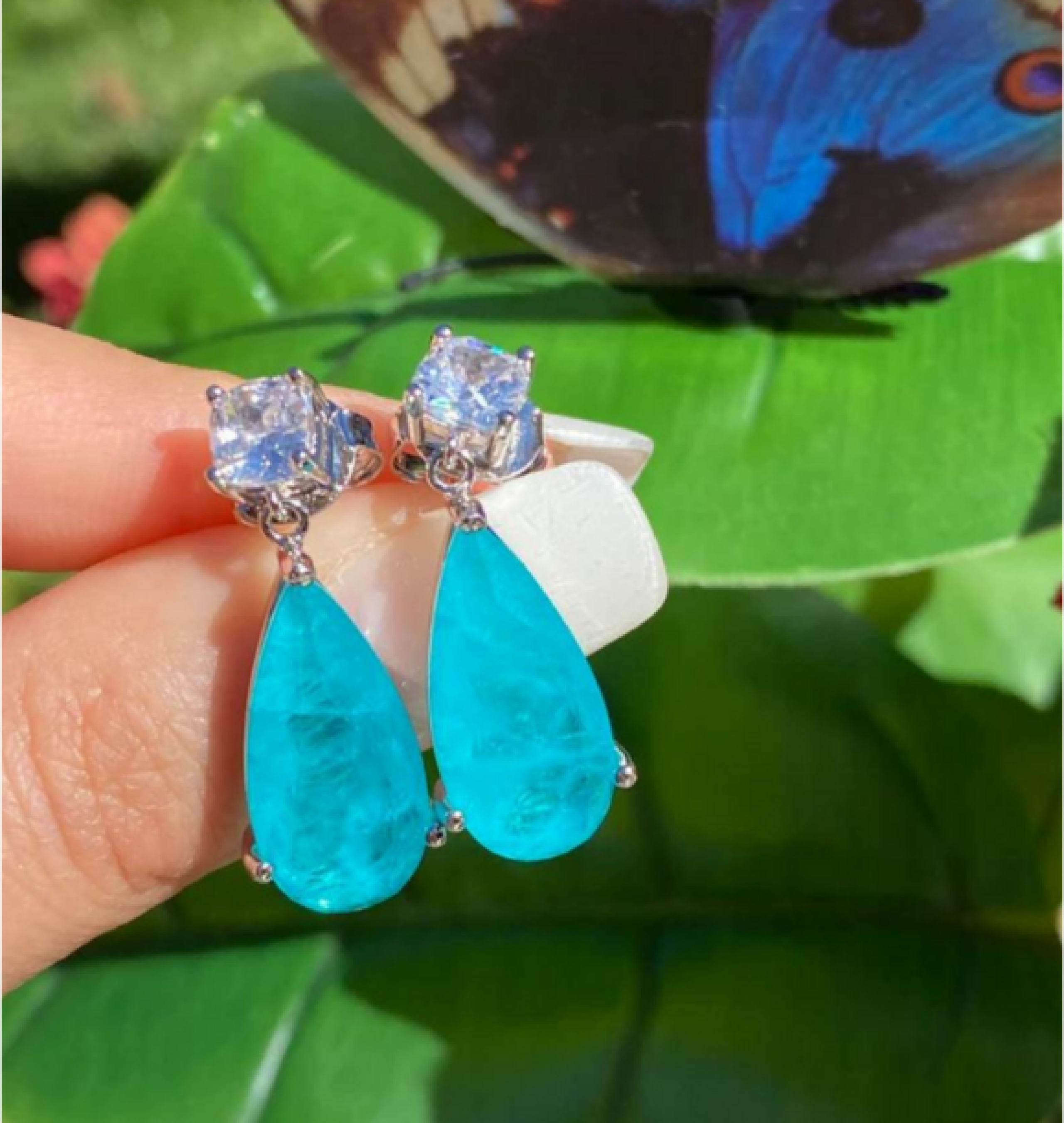 paraiba earrings