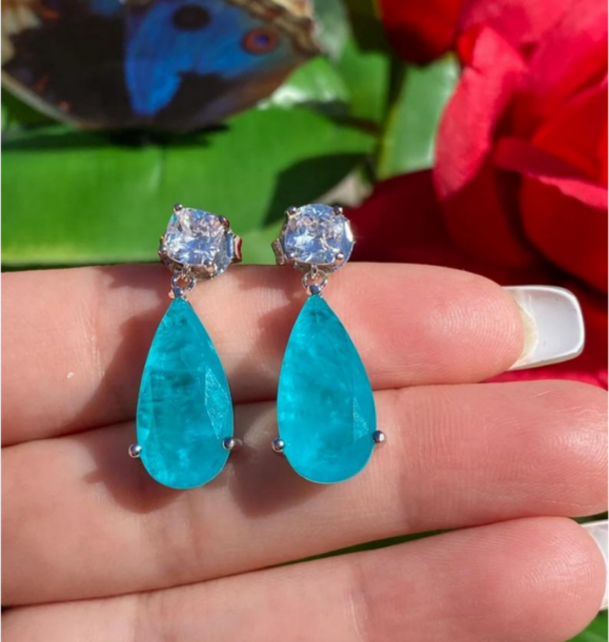 paraiba earrings