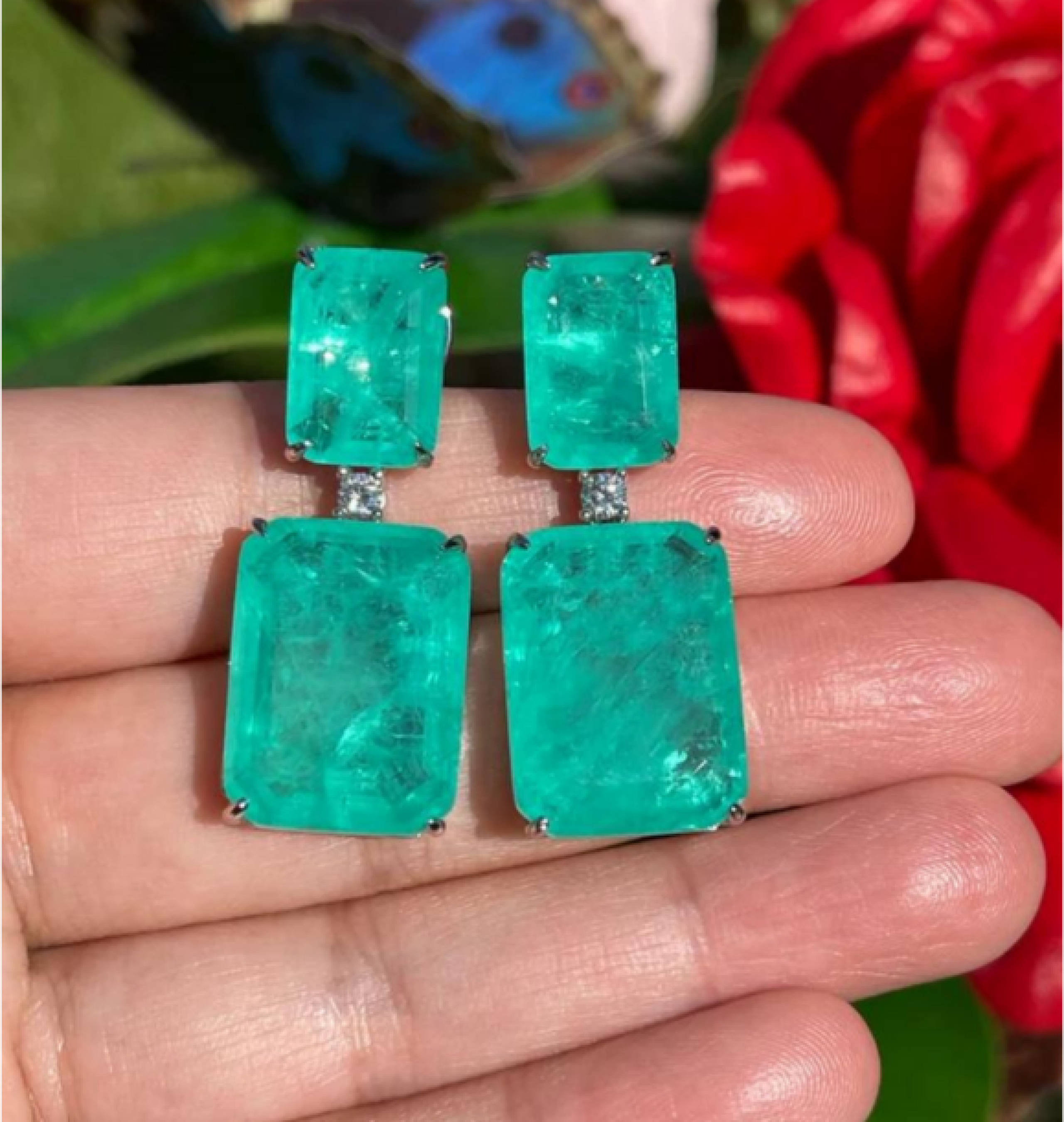 emerald earrings