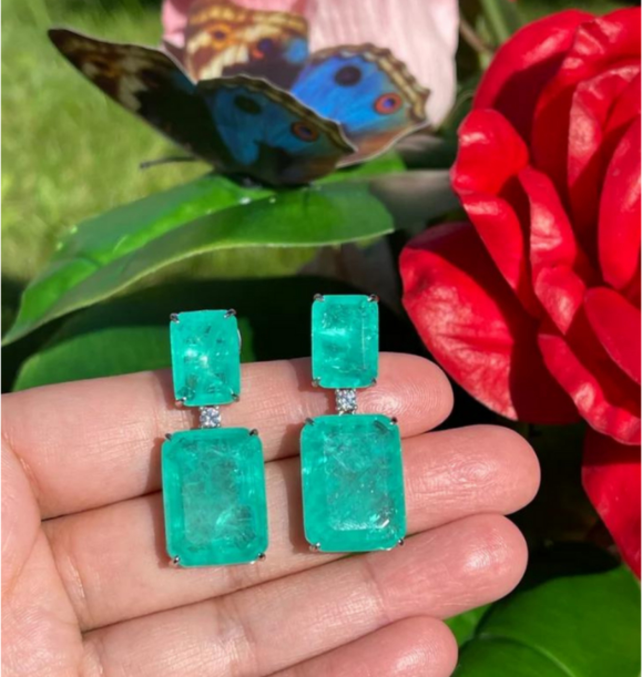 emerald earrings