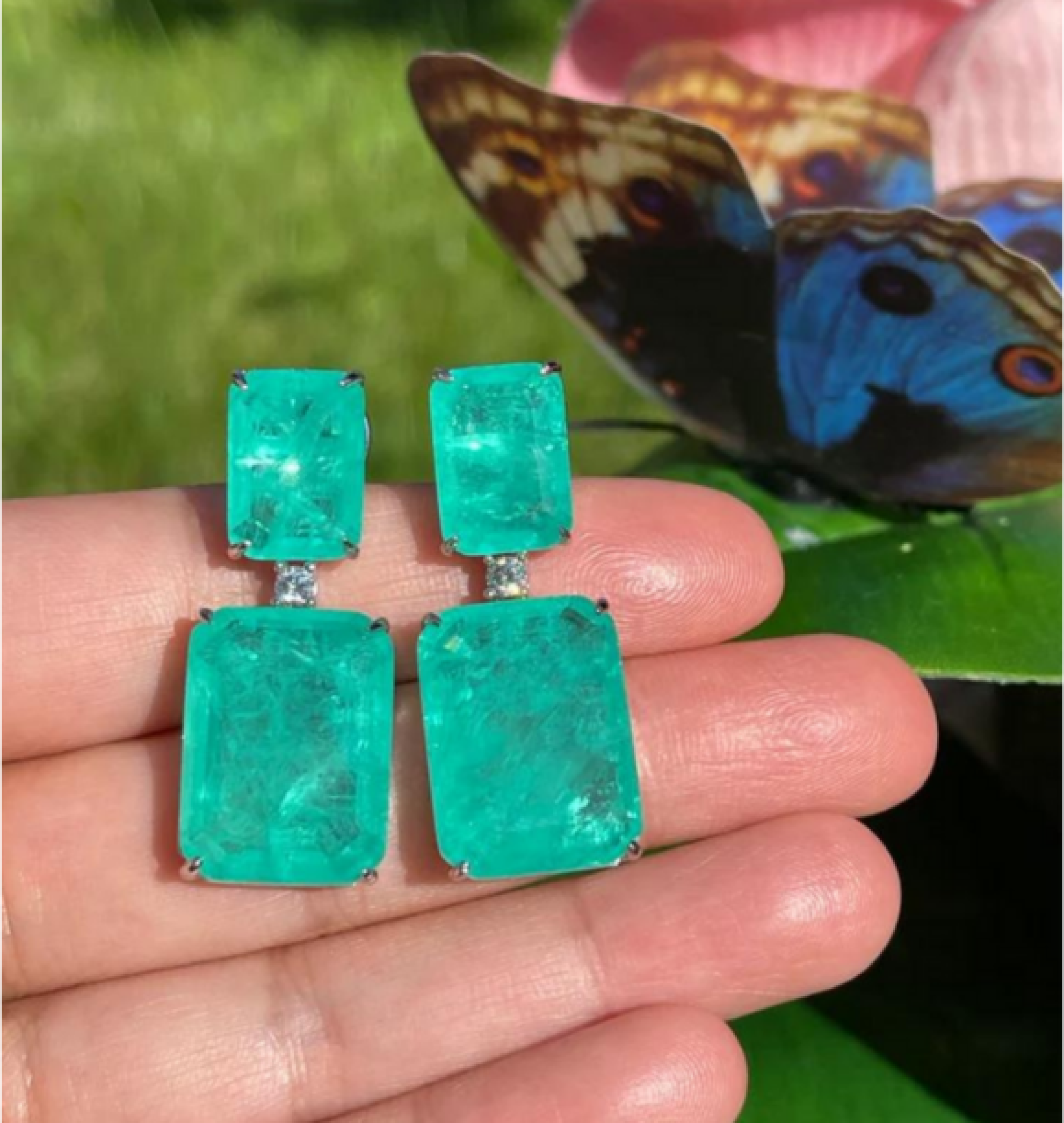 emerald earrings
