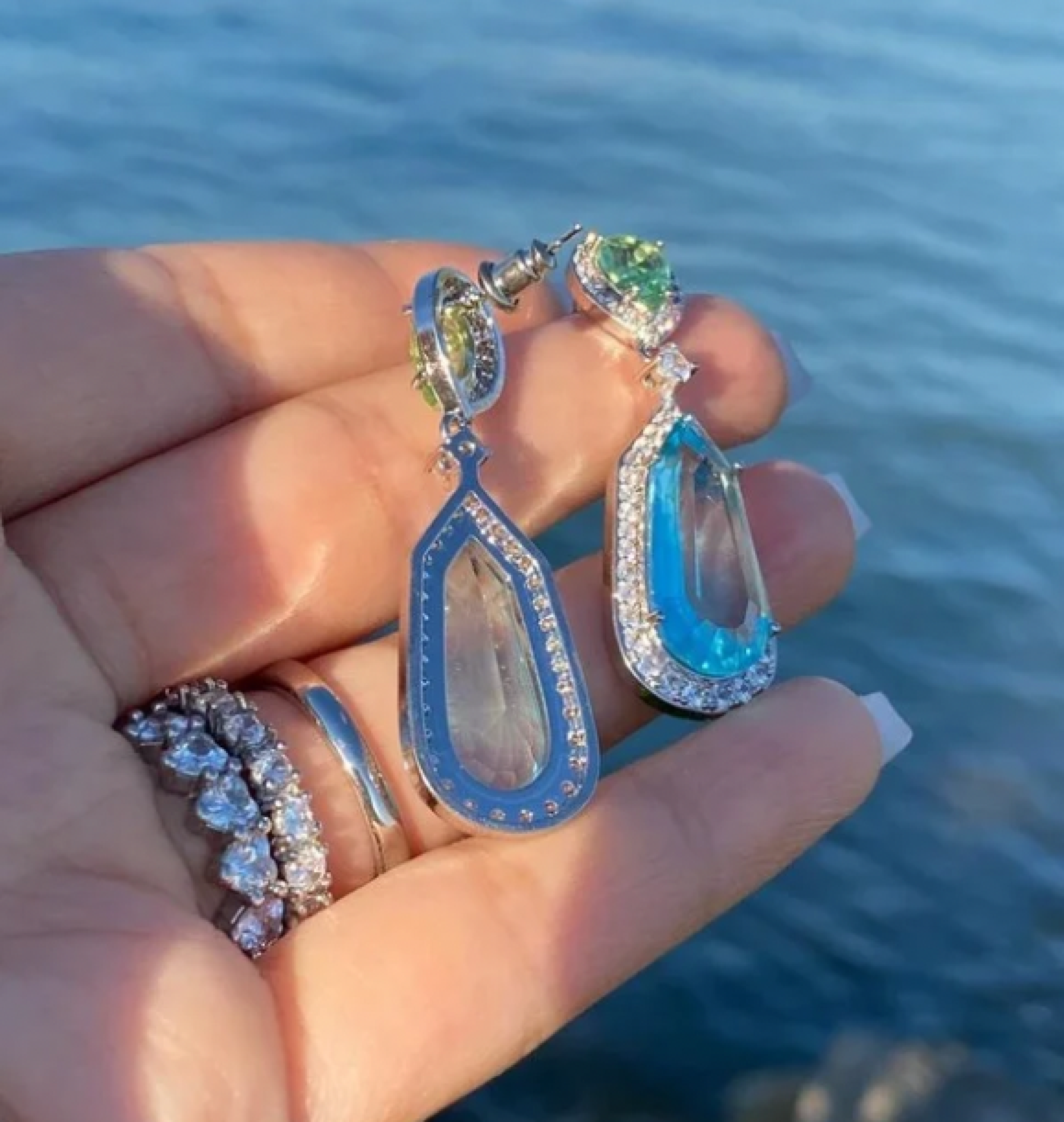 aquamarine earrings