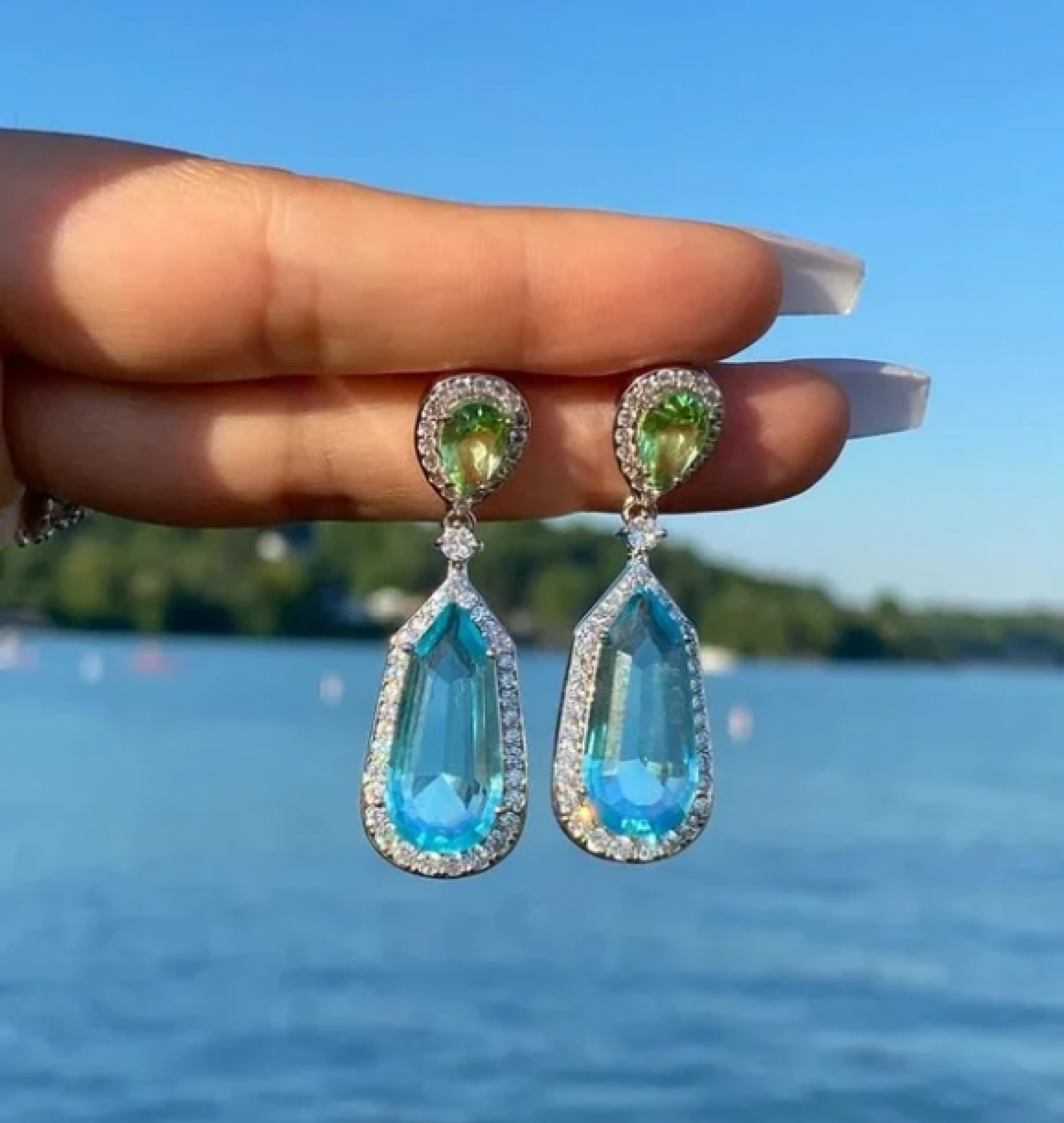 aquamarine earrings