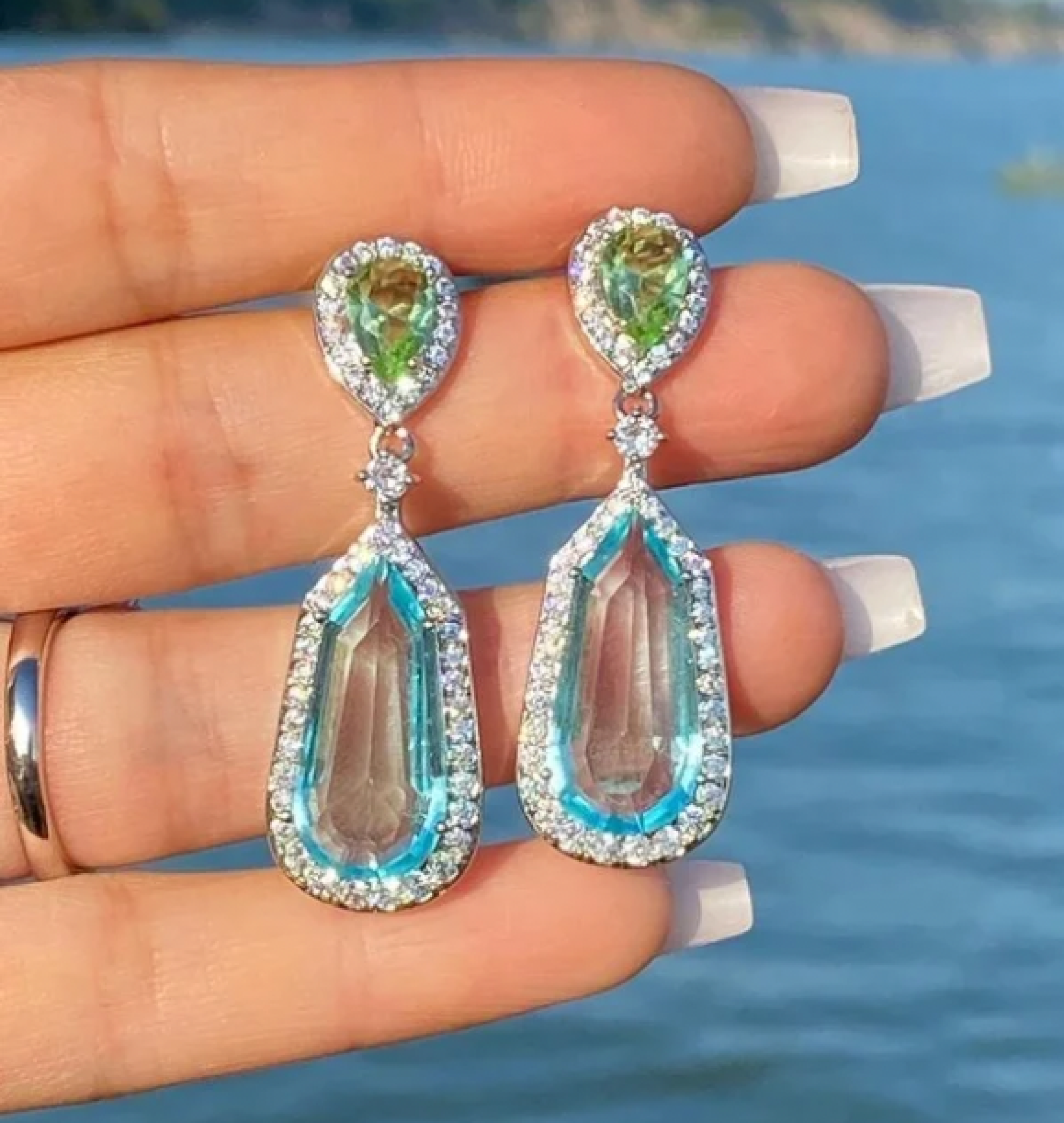 aquamarine earrings