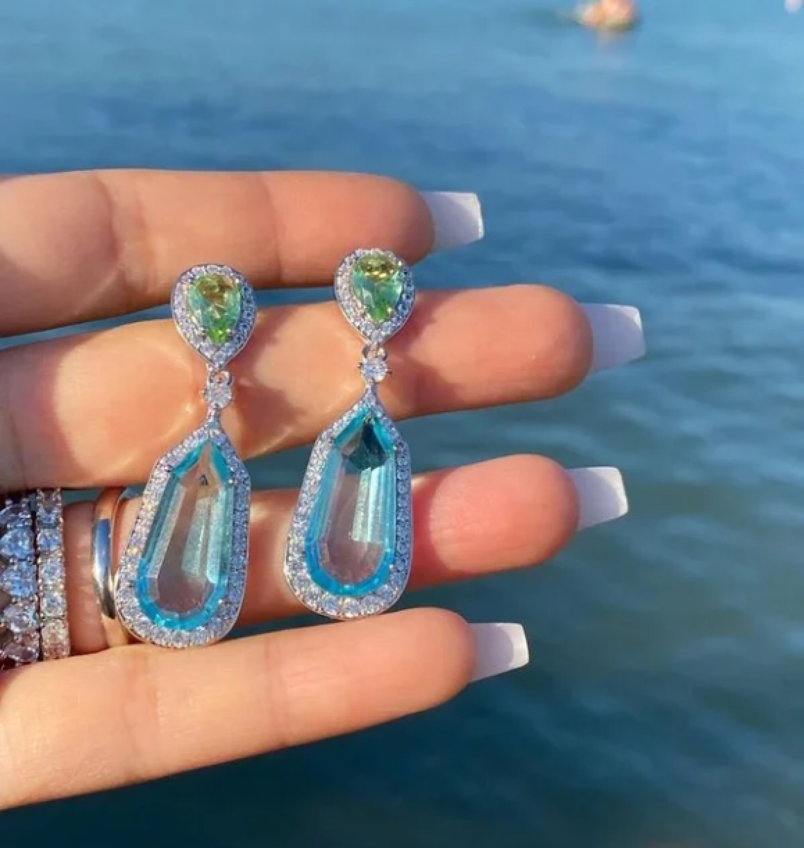 aquamarine earrings