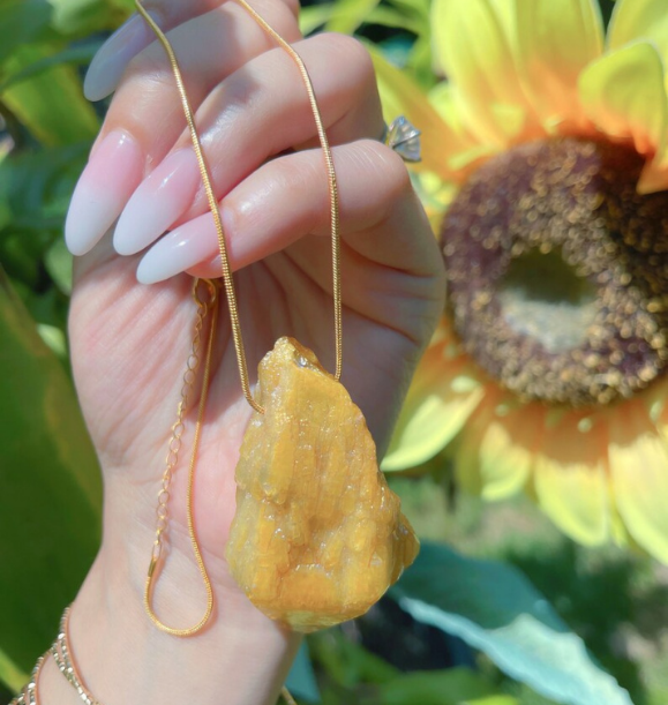 citrine necklace