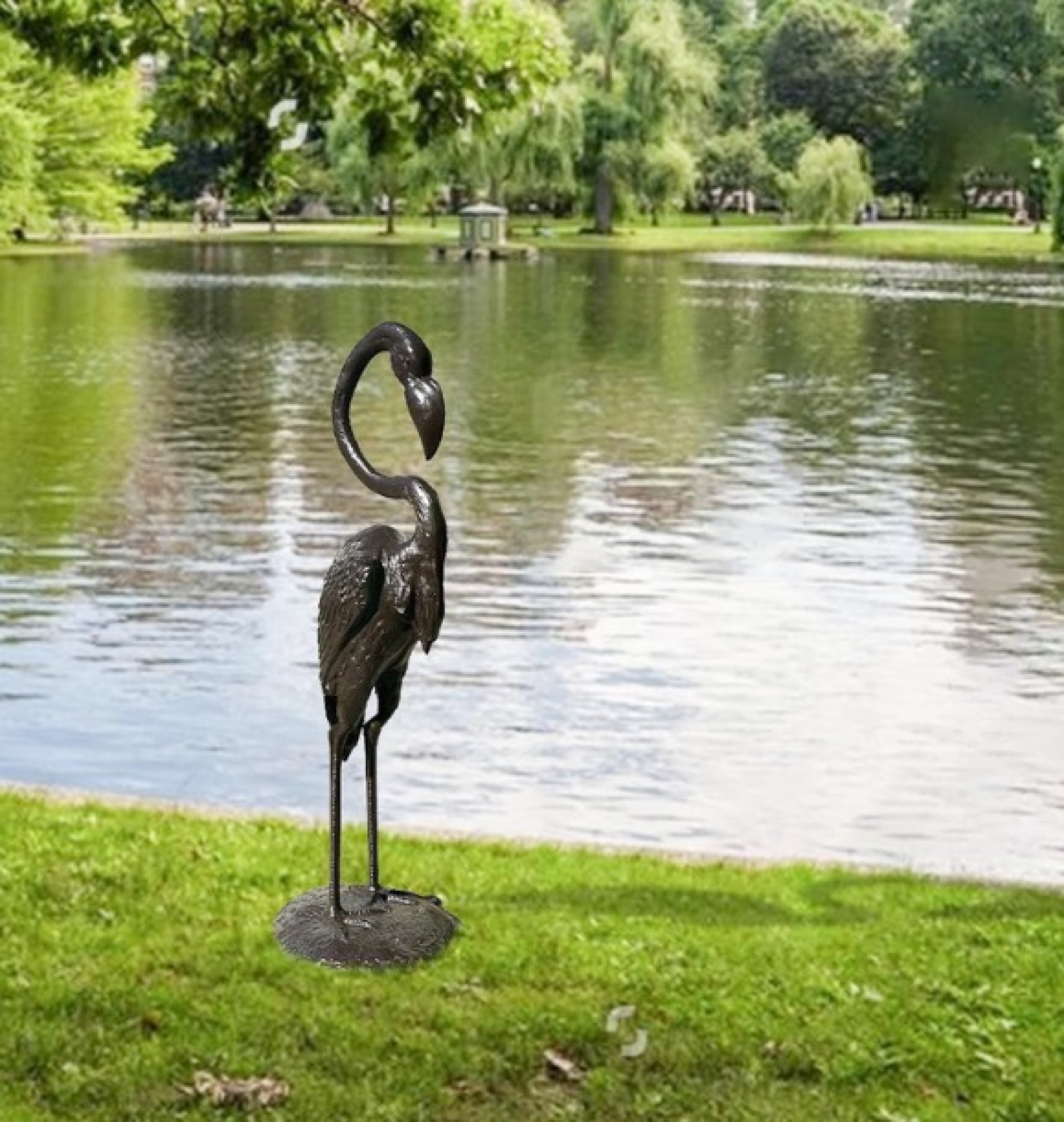 flamingo statue