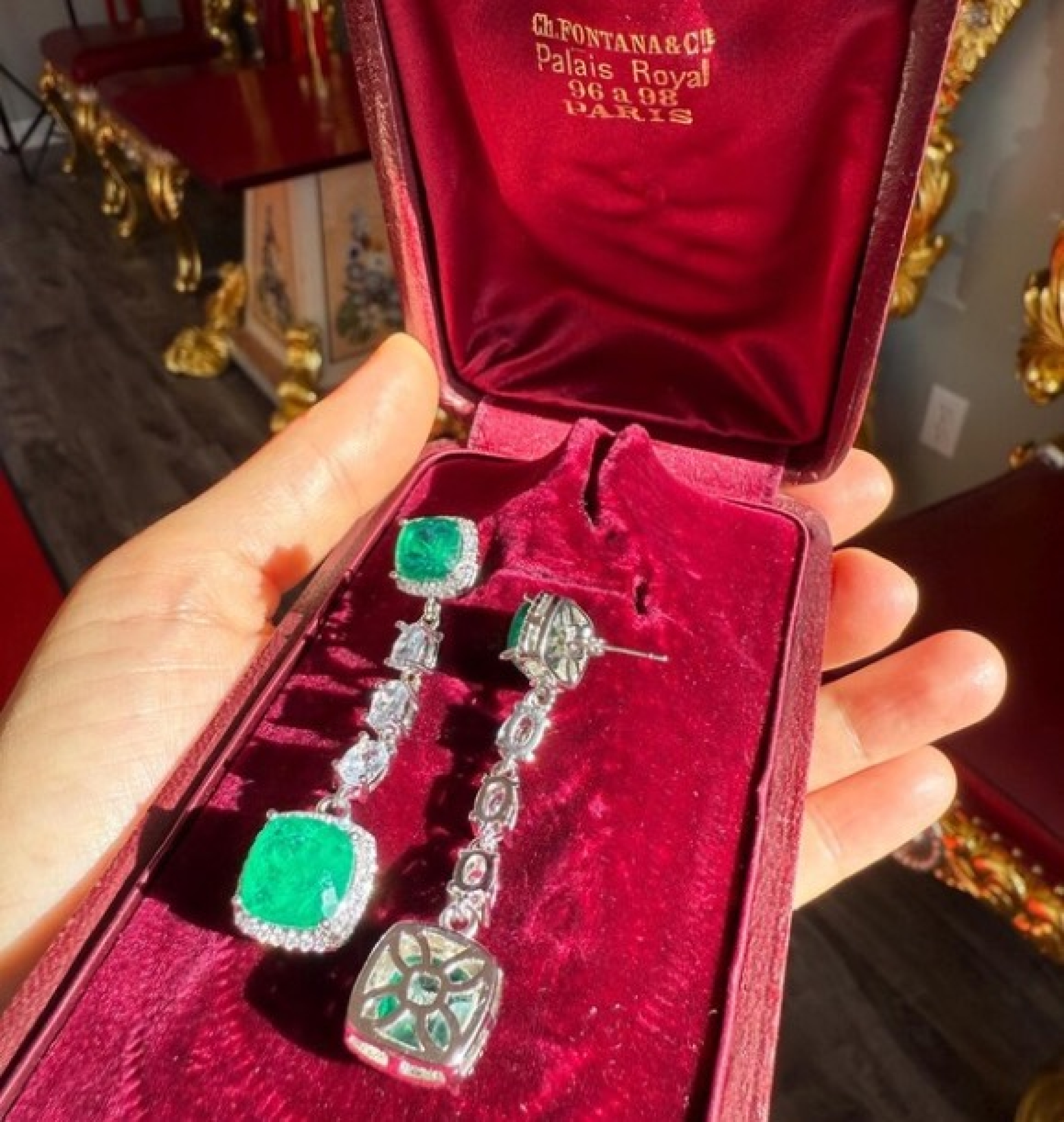 emerald earrings