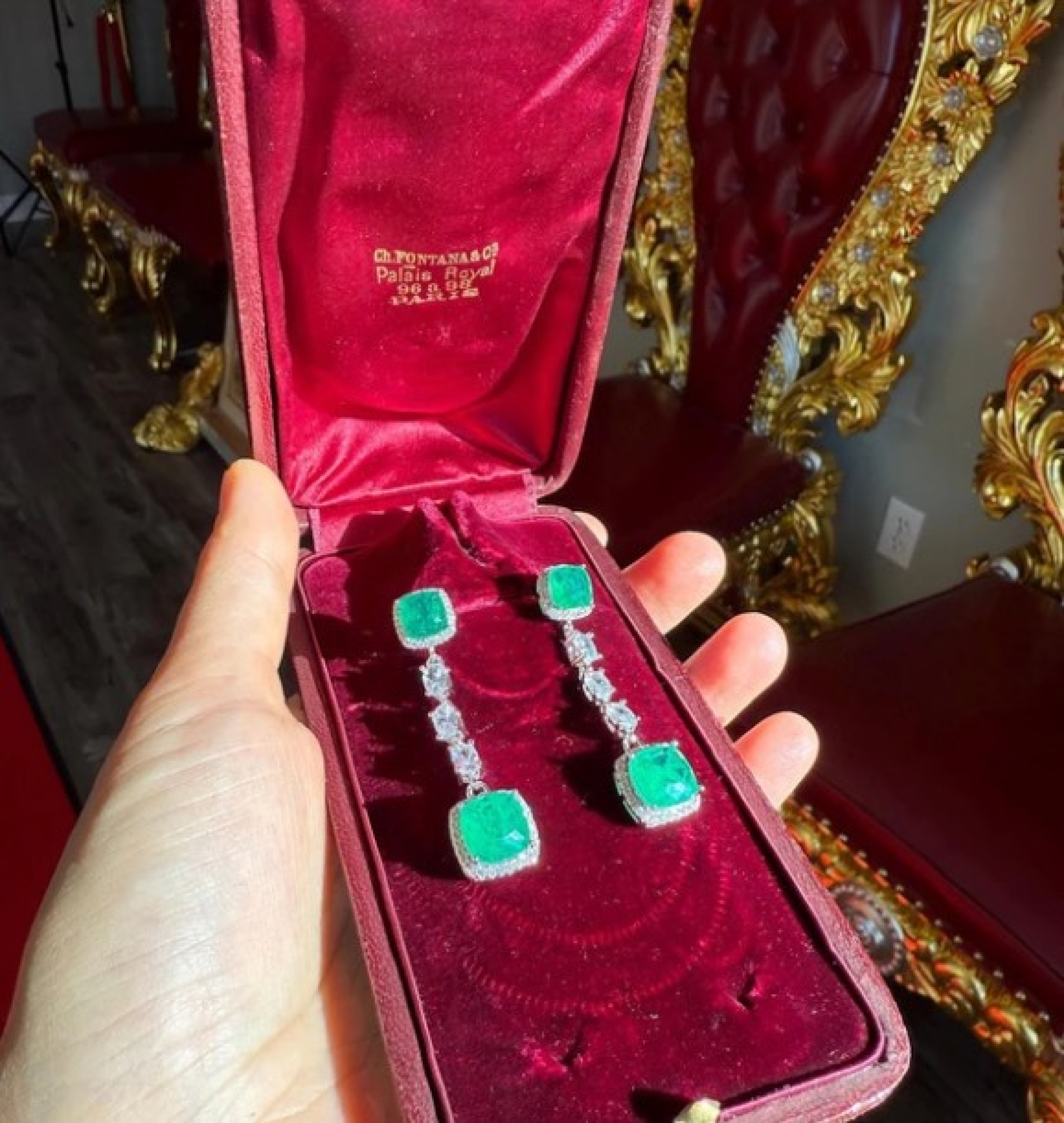 emerald earrings