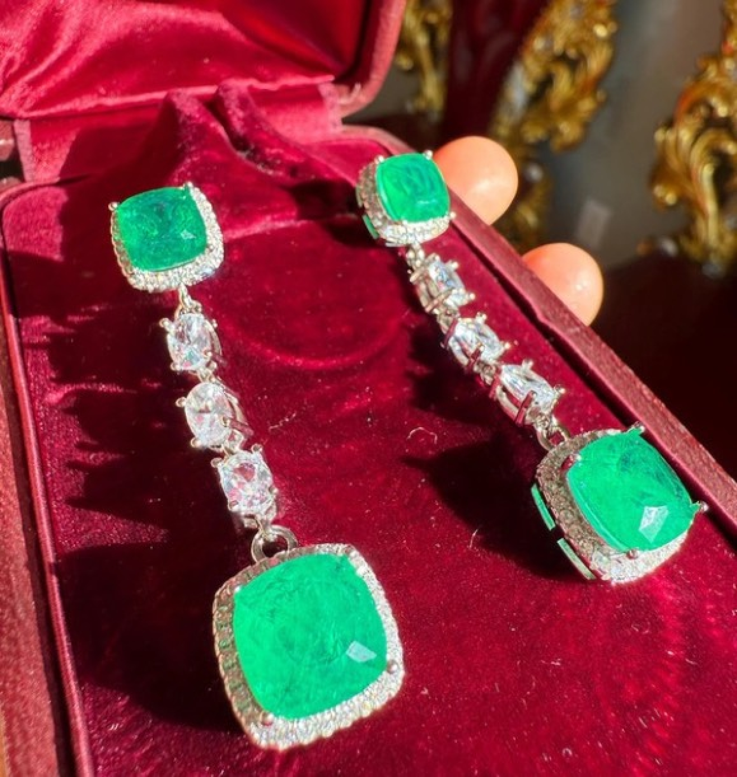 emerald earrings