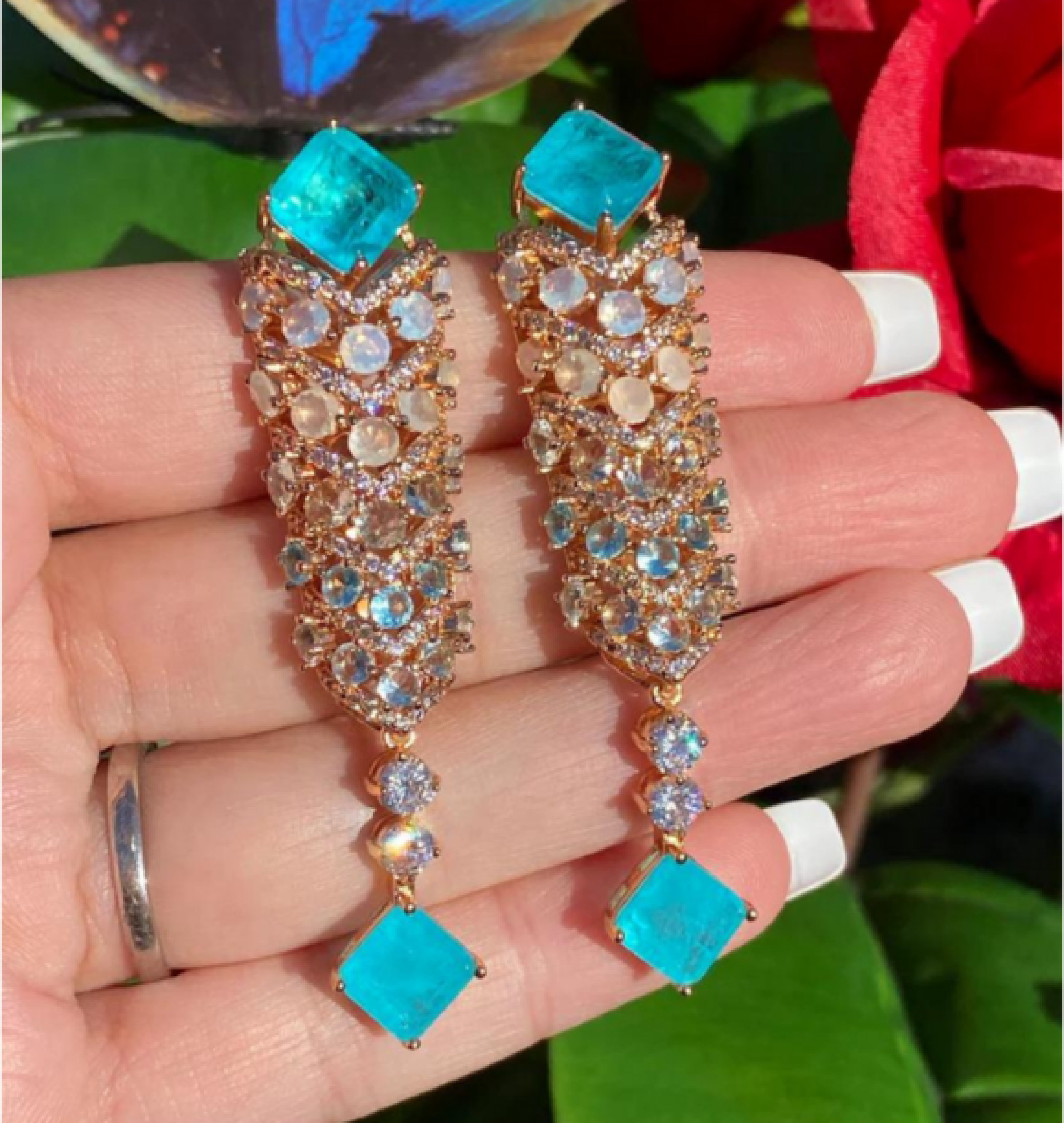 paraiba  earrings