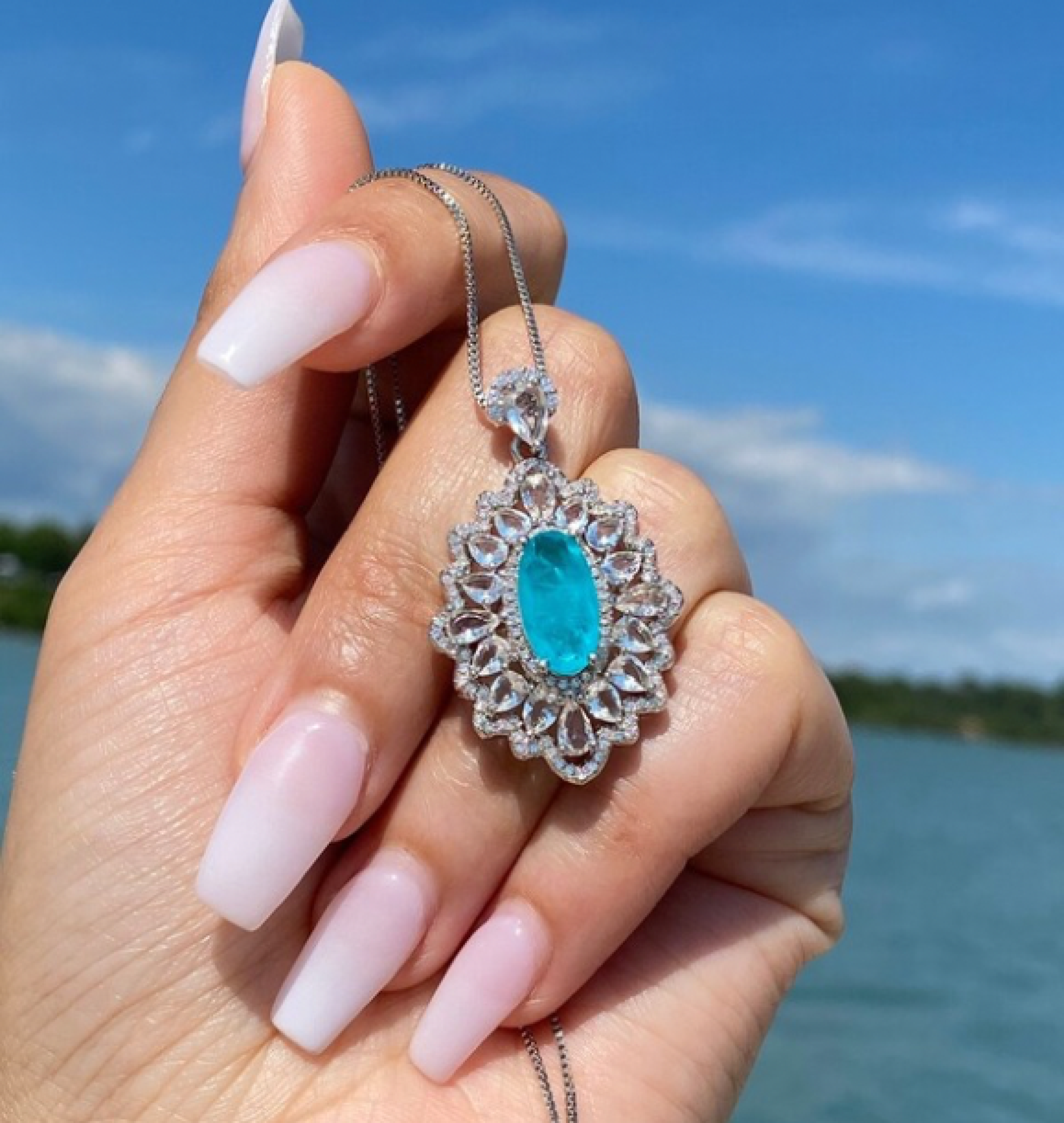 paraiba necklace