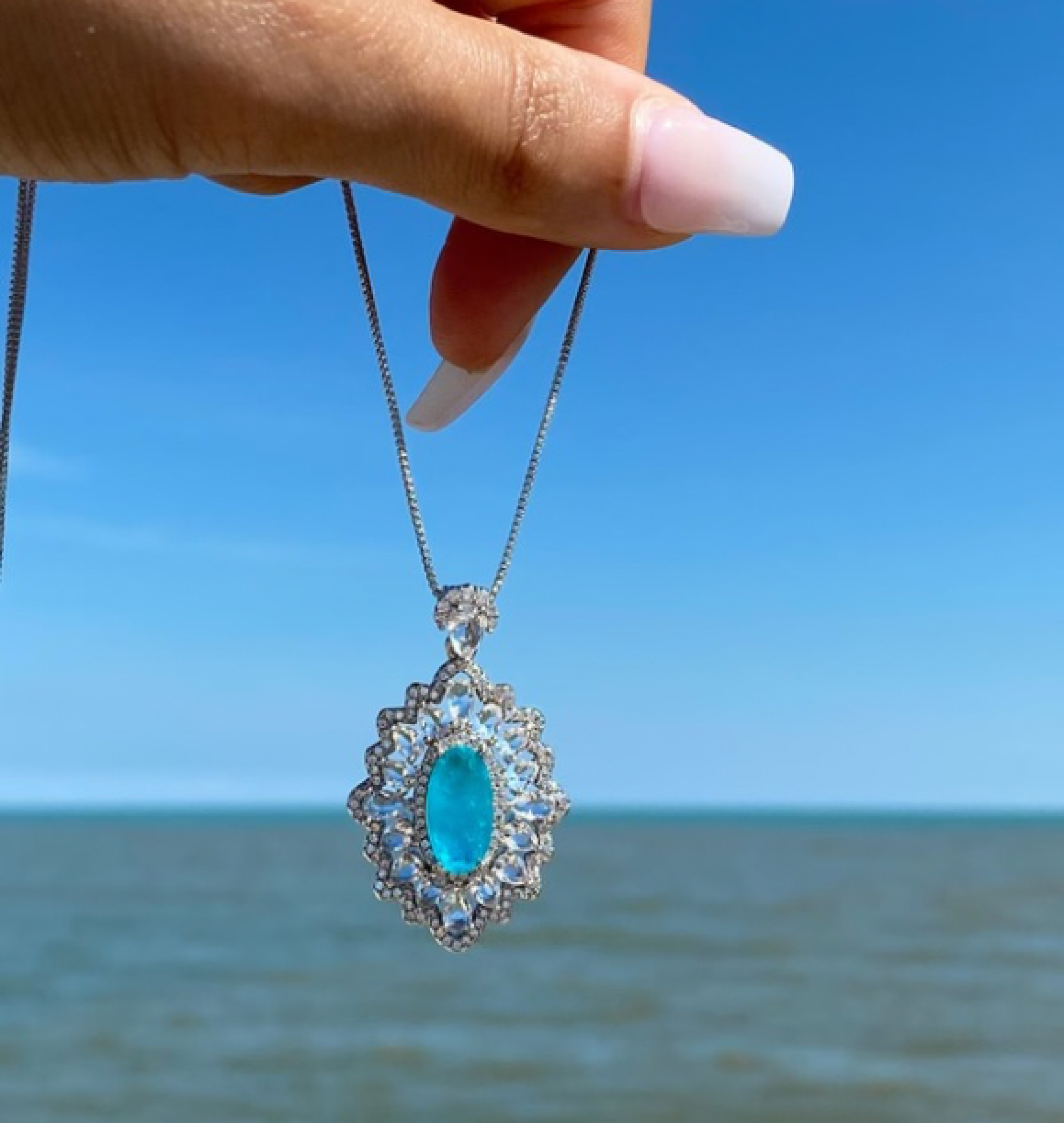 paraiba necklace