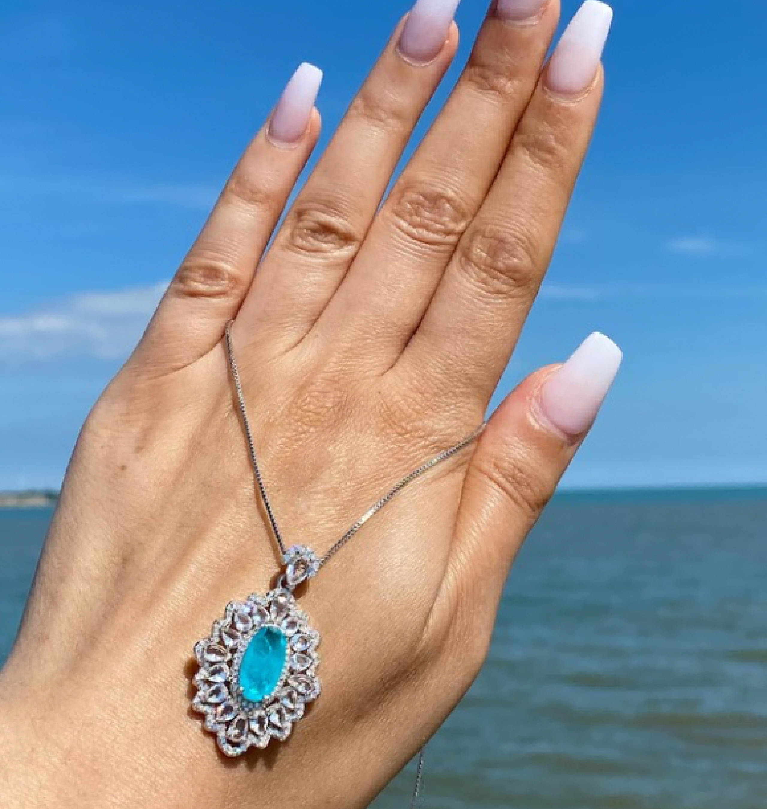 paraiba necklace
