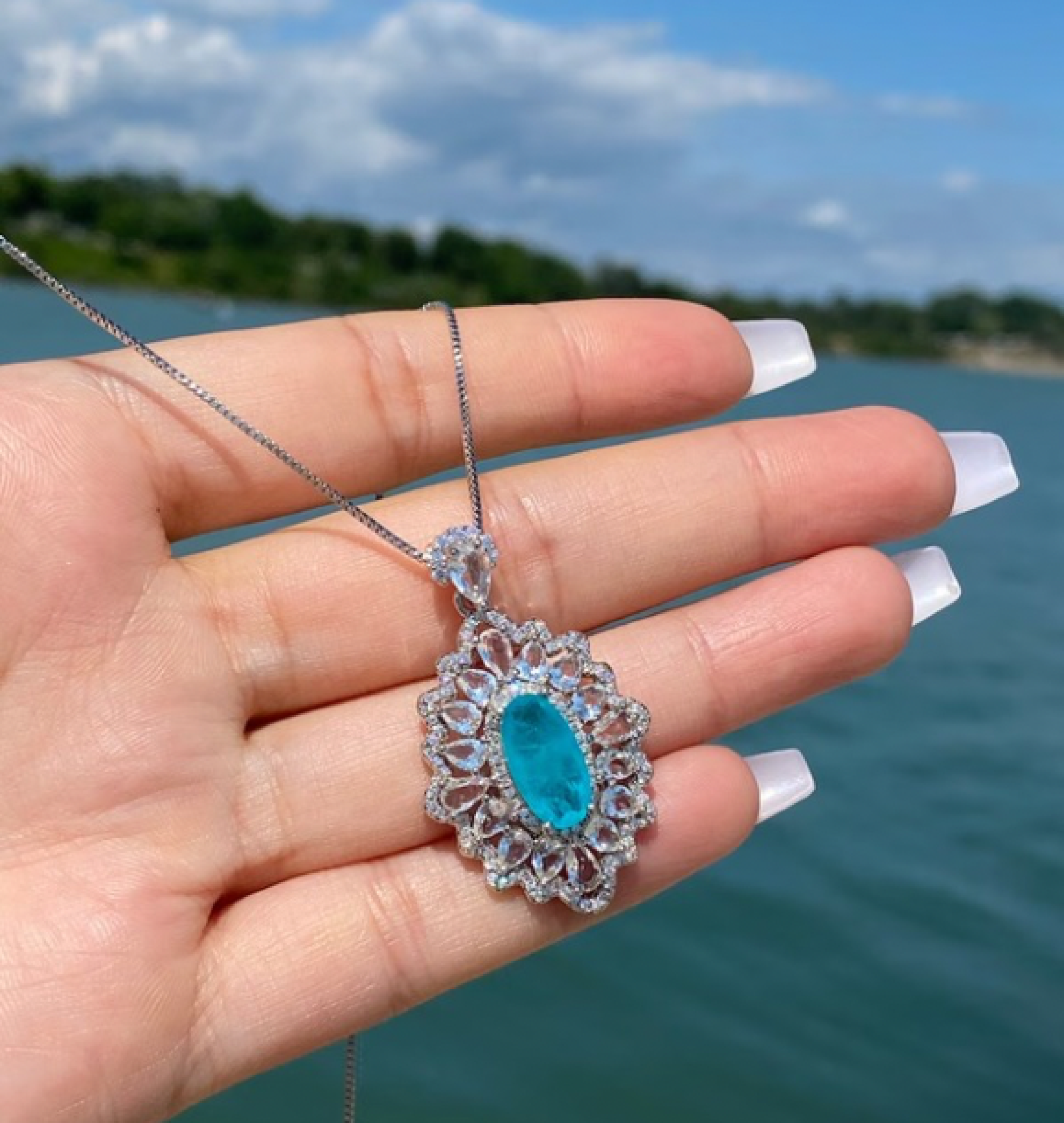 paraiba necklace