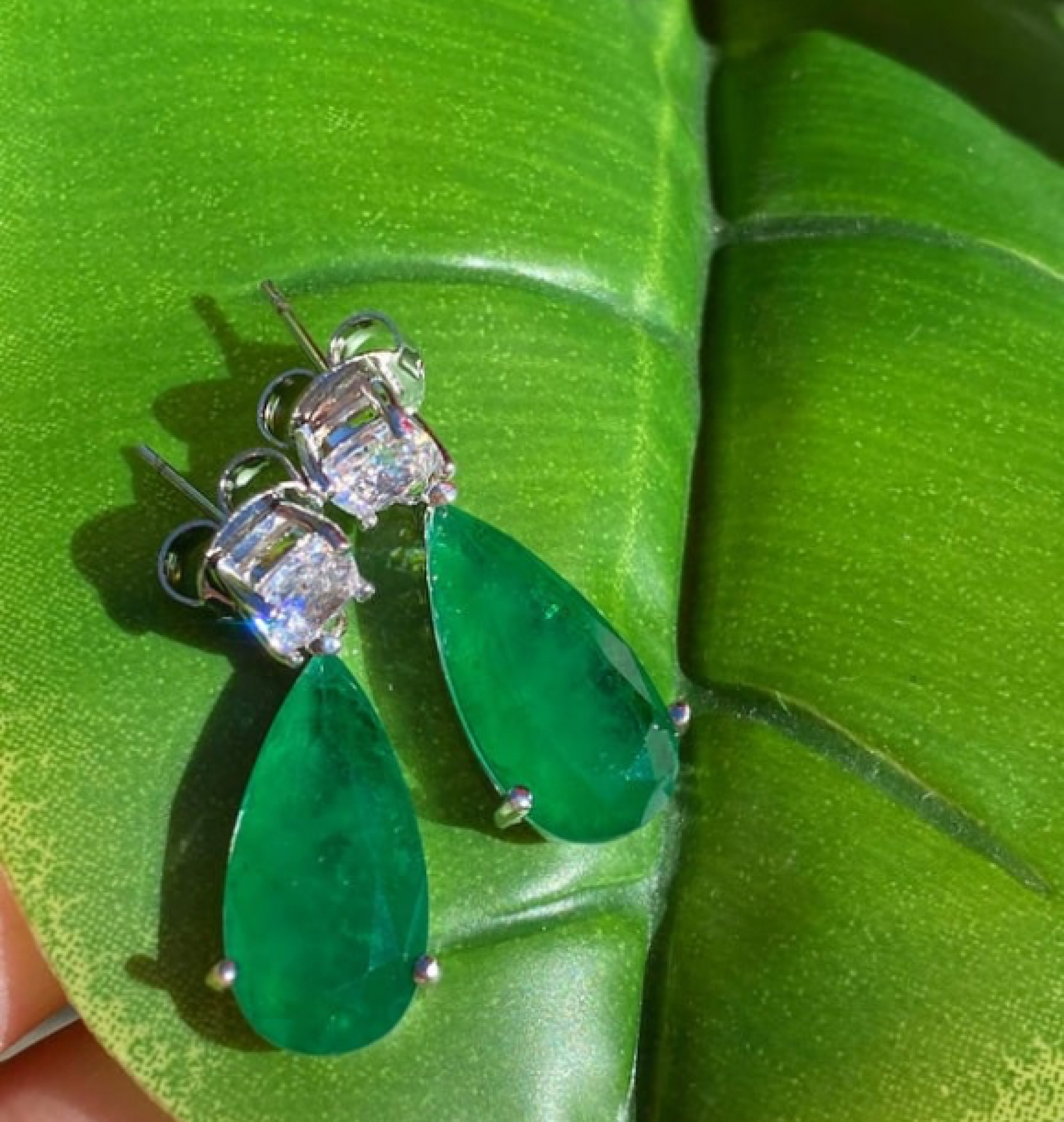 emerald earrings