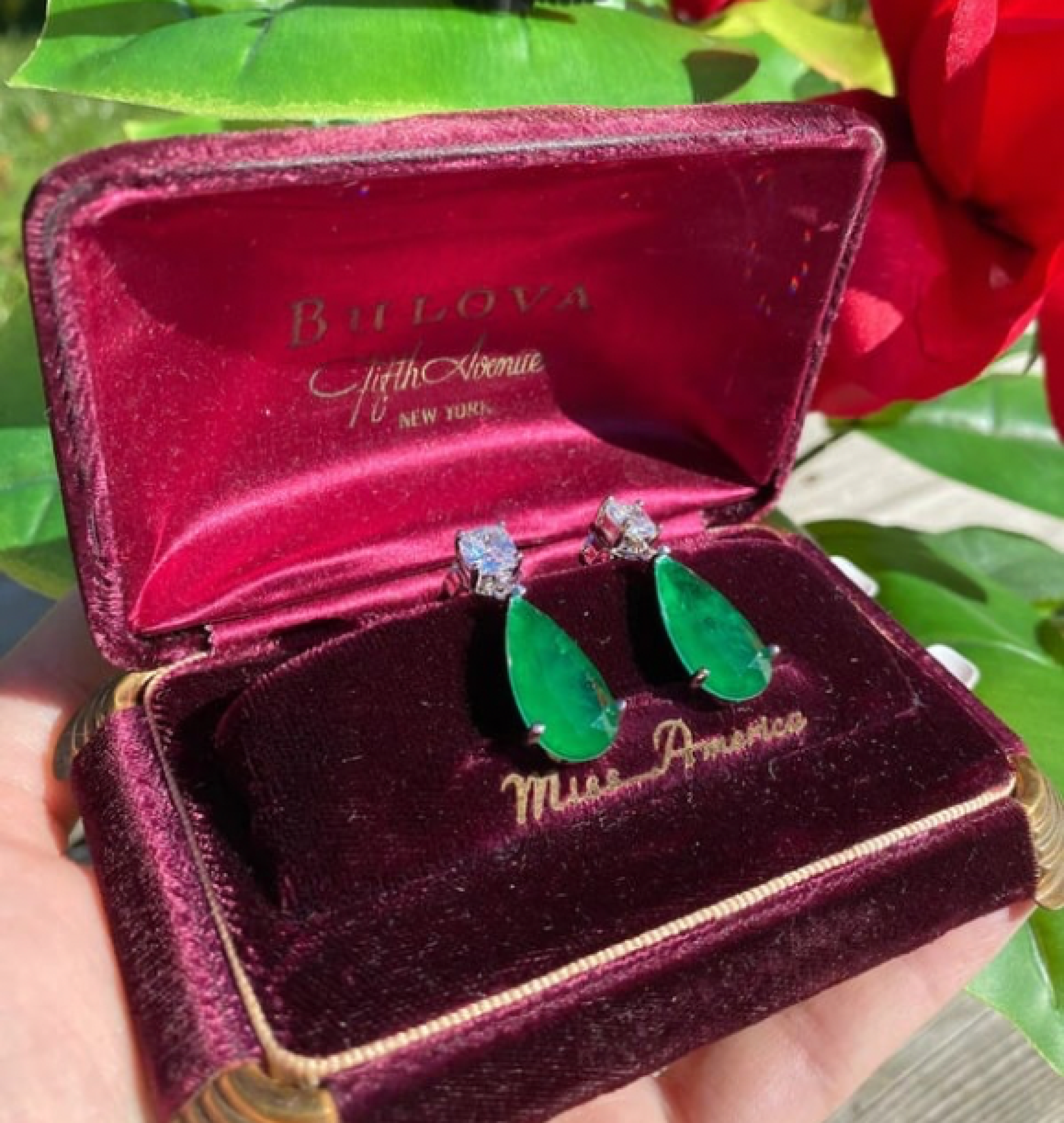 emerald earrings