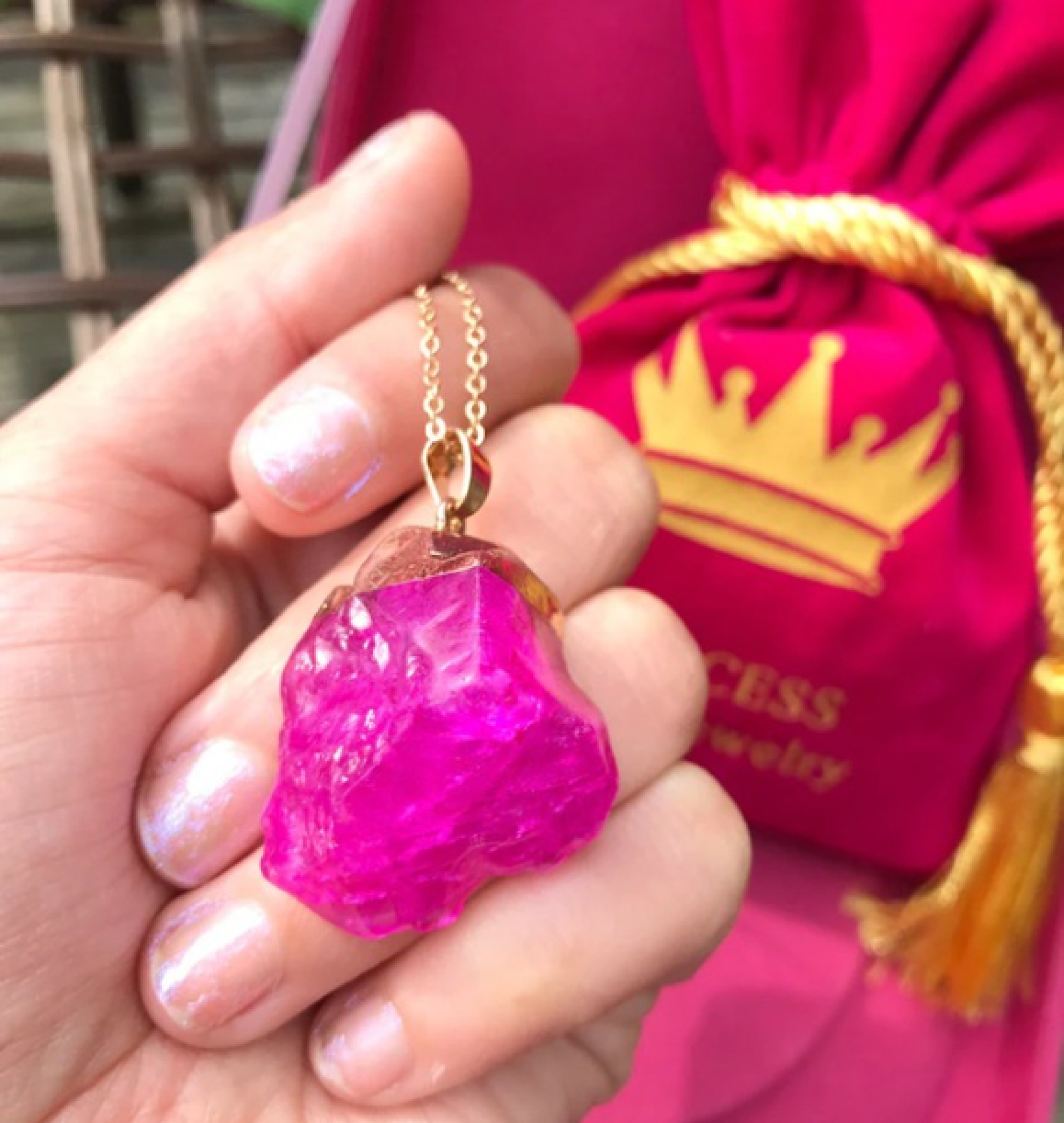 kunzite necklace