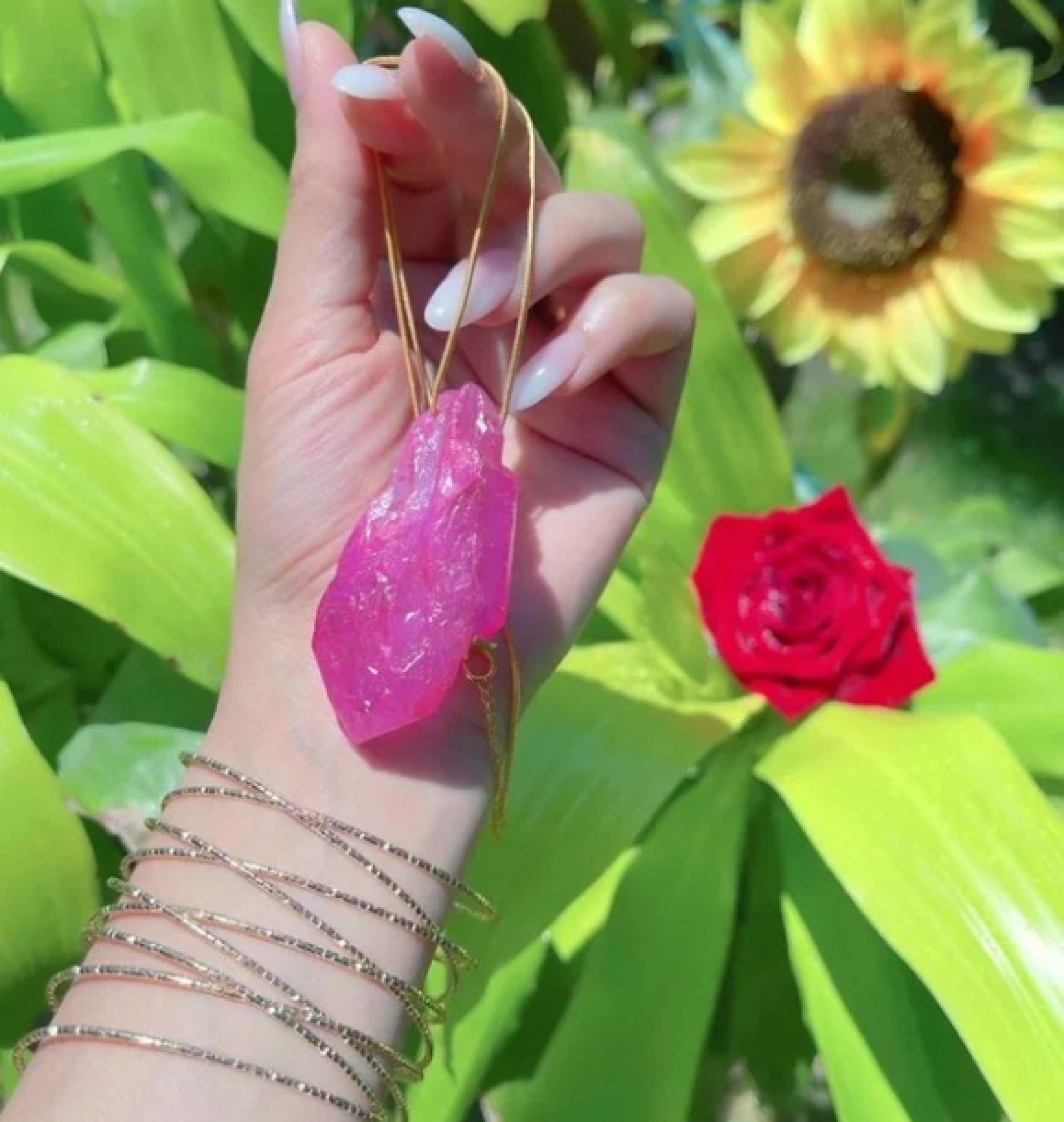 kunzite necklace