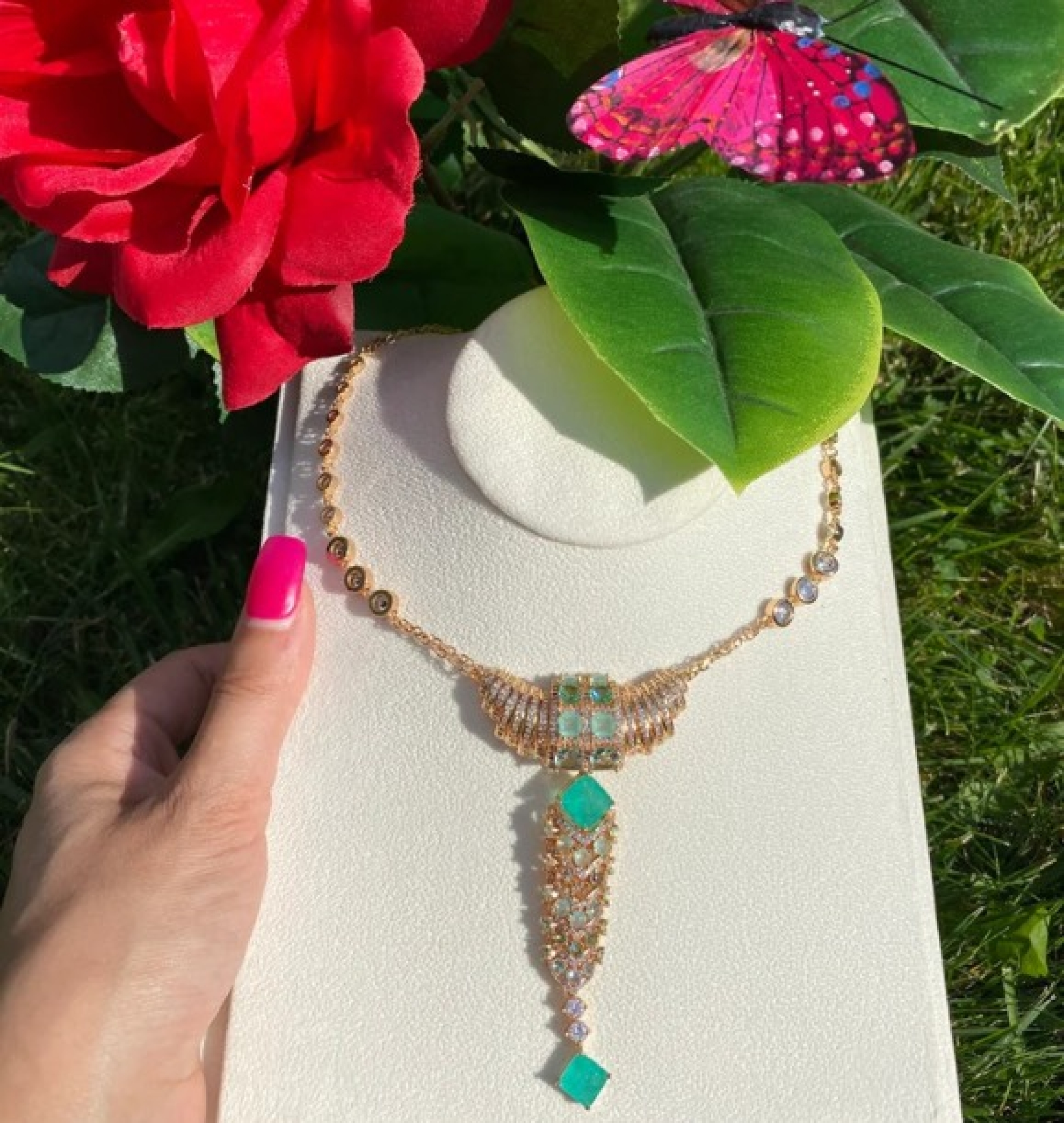 emerald necklace