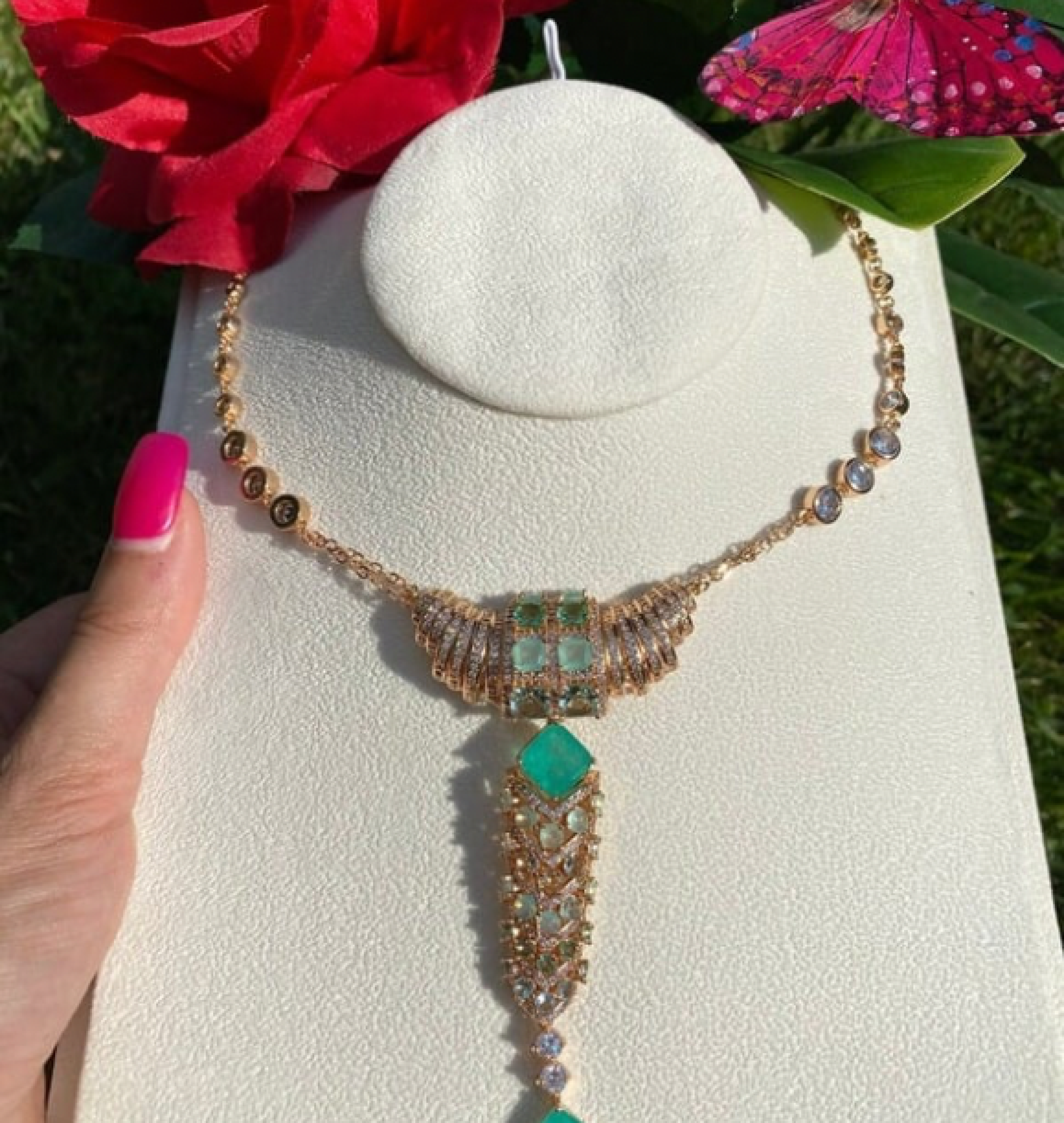 emerald necklace
