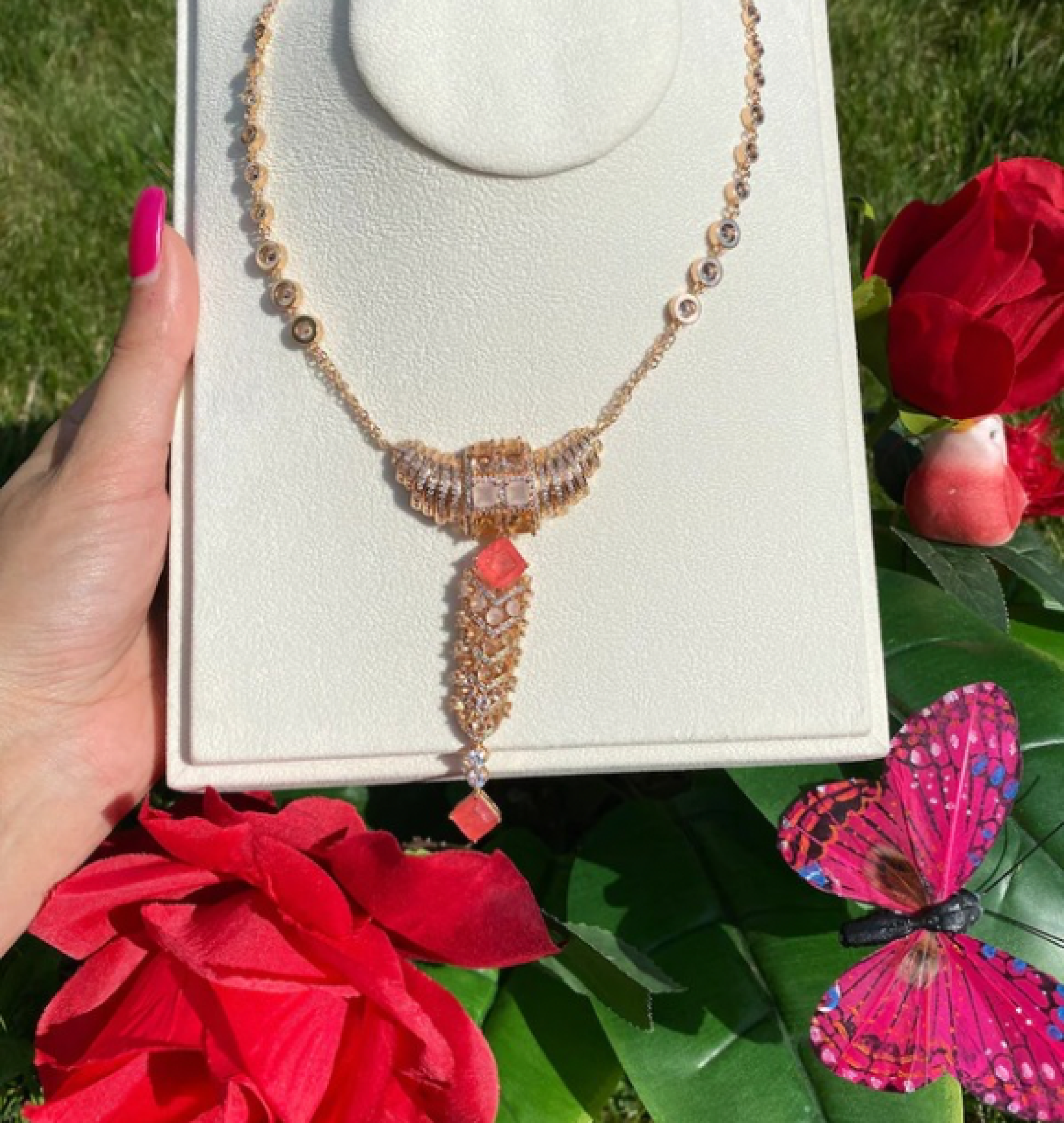 garnet necklace