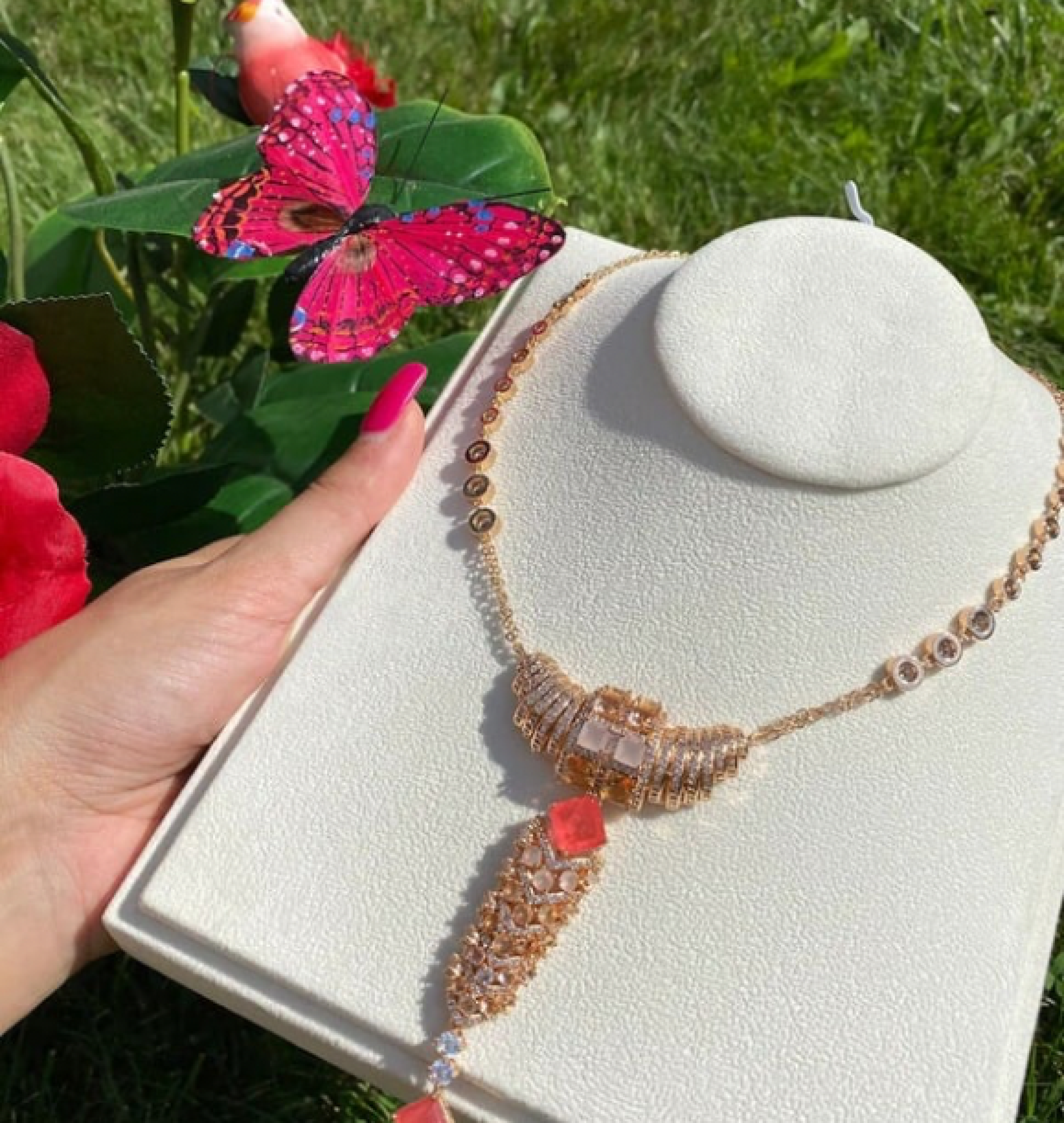 garnet necklace