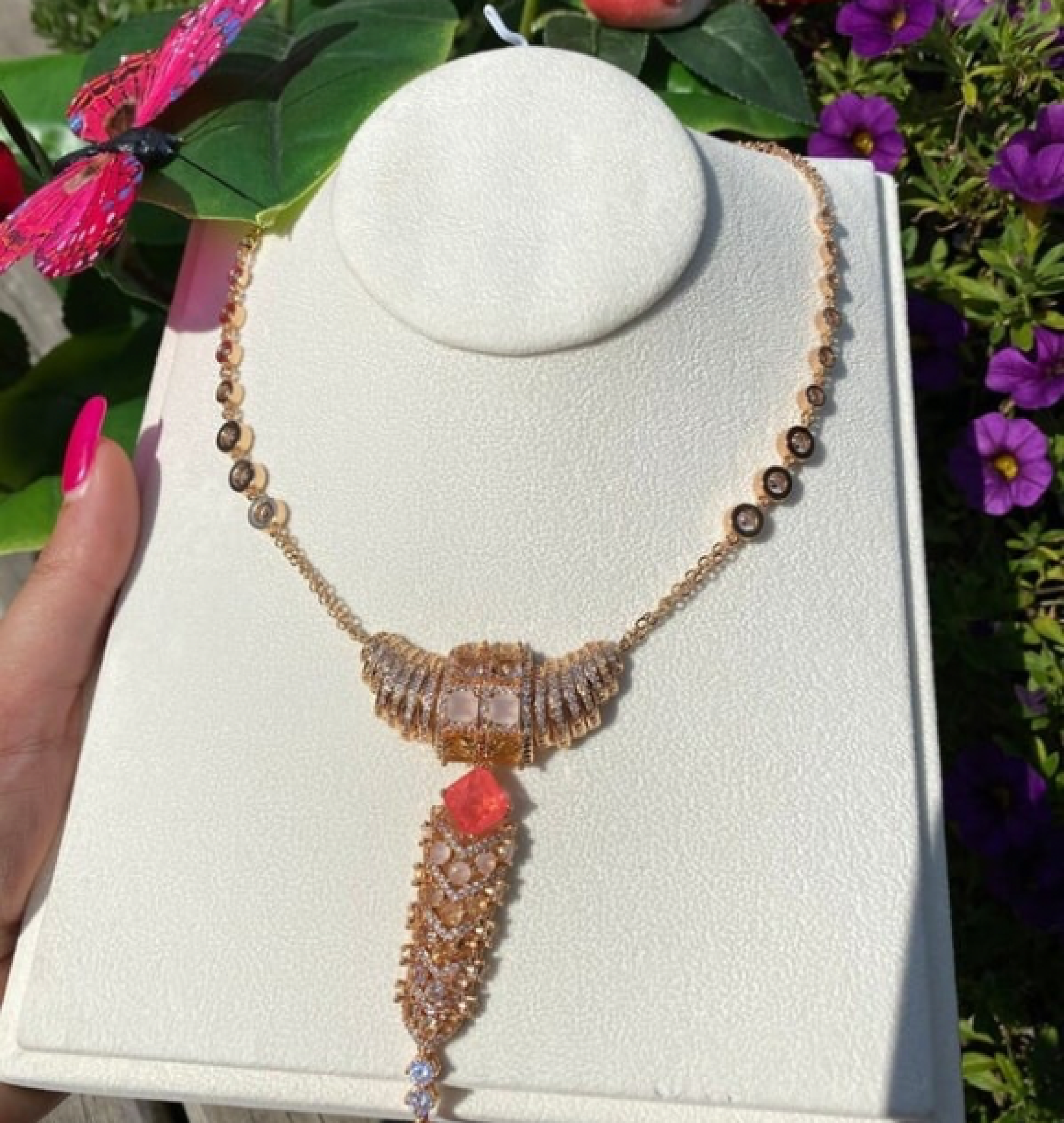 garnet necklace