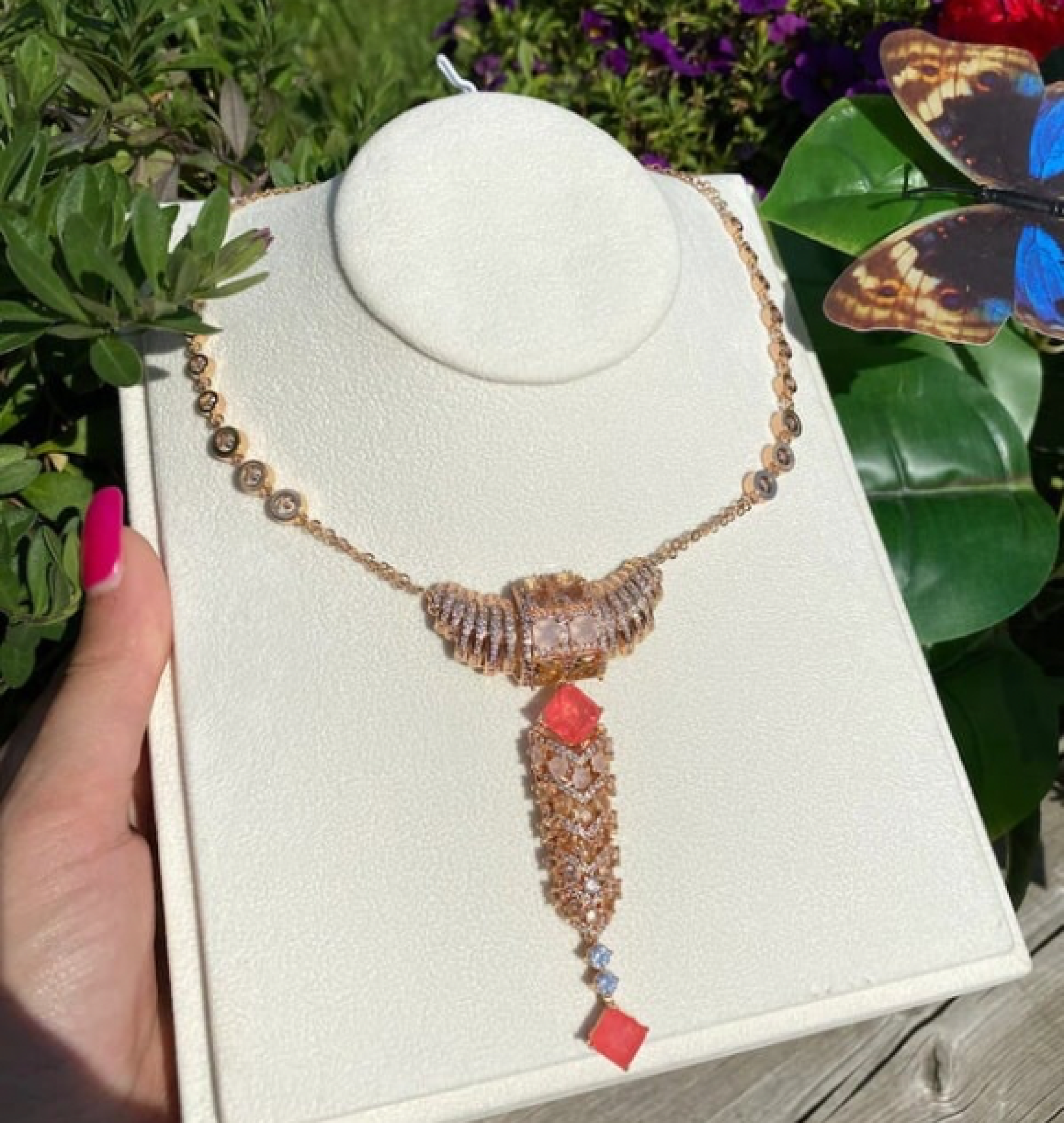 garnet necklace