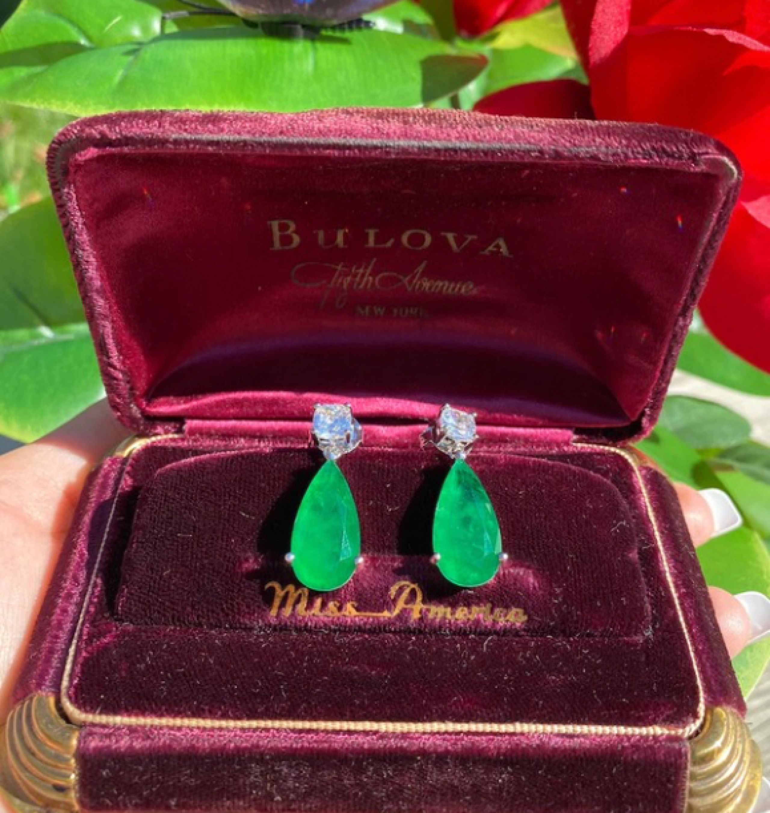 emerald earrings