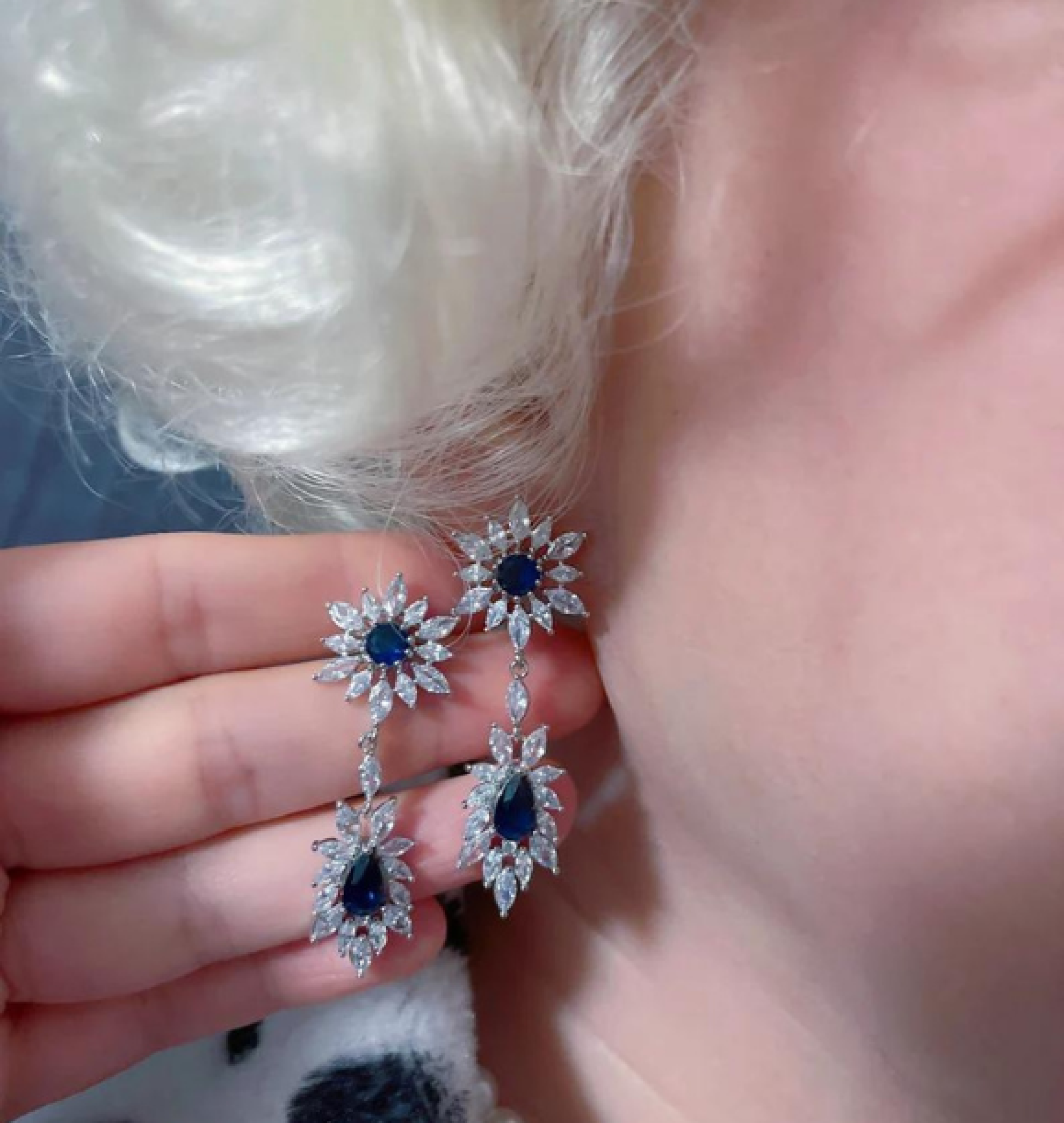 sapphire earrings
