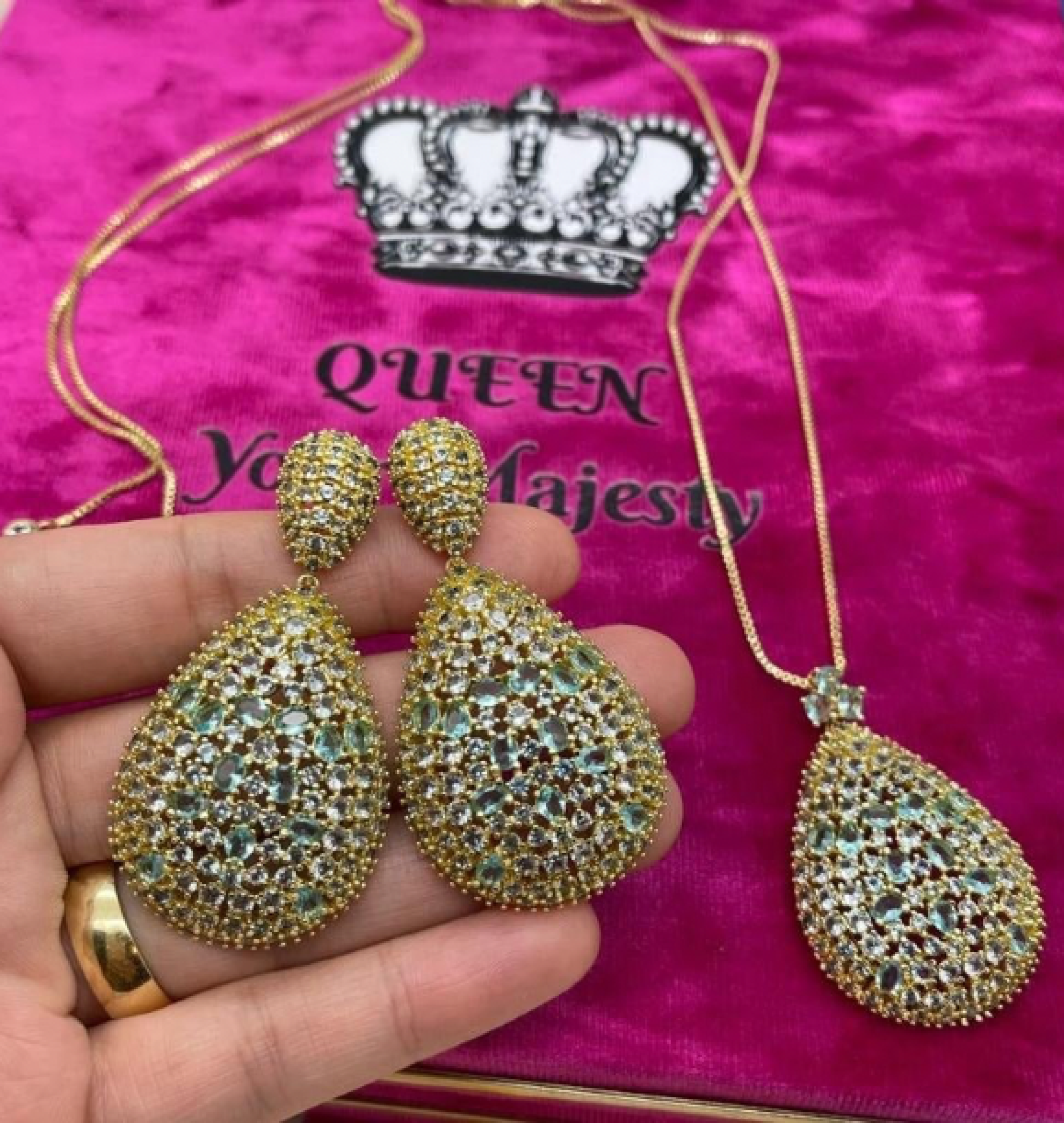 glam earrings