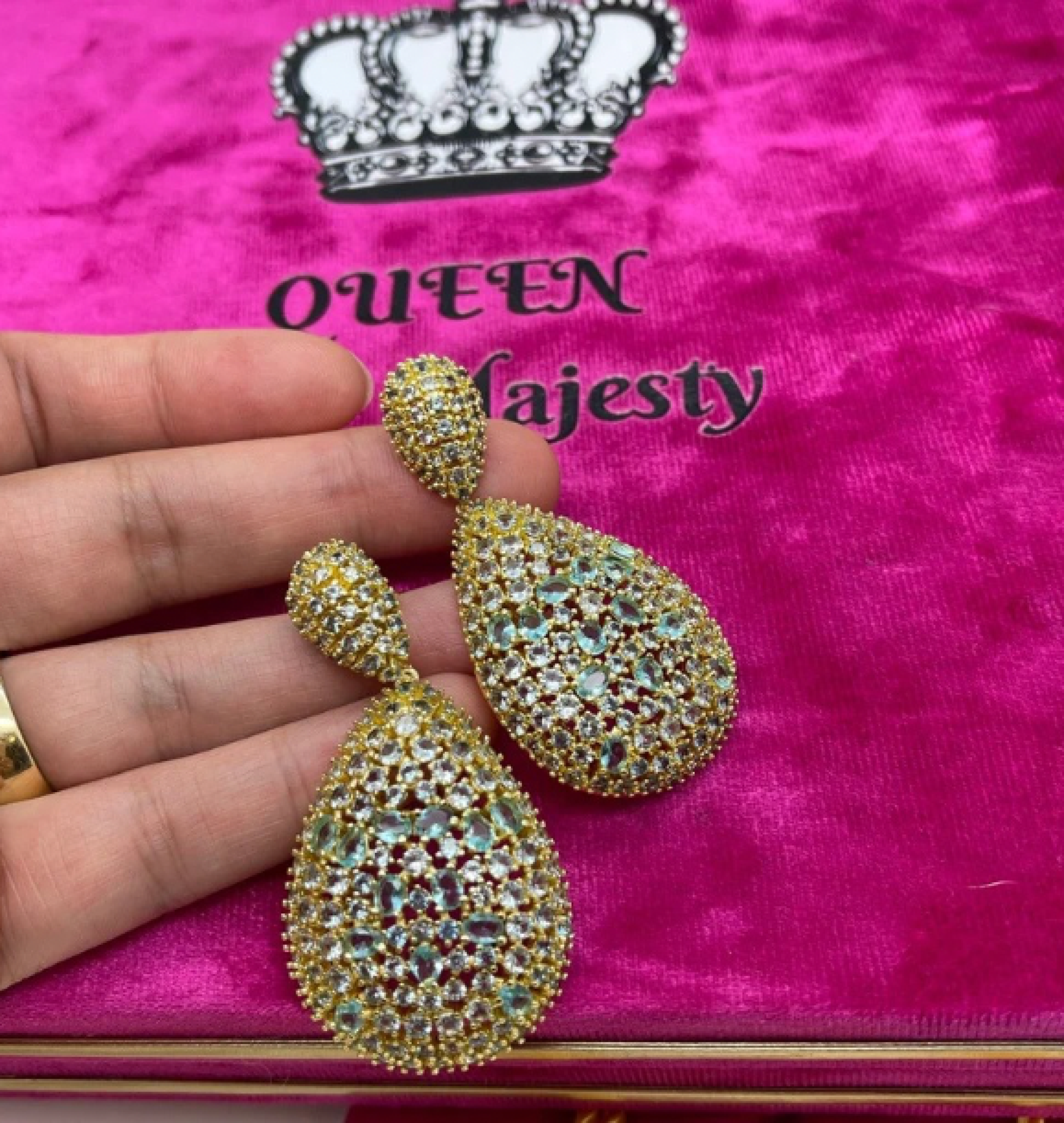 glam earrings