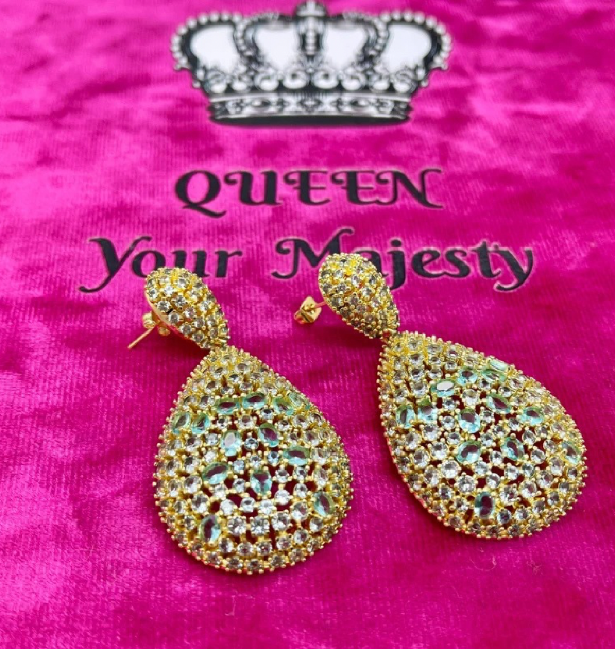 glam earrings