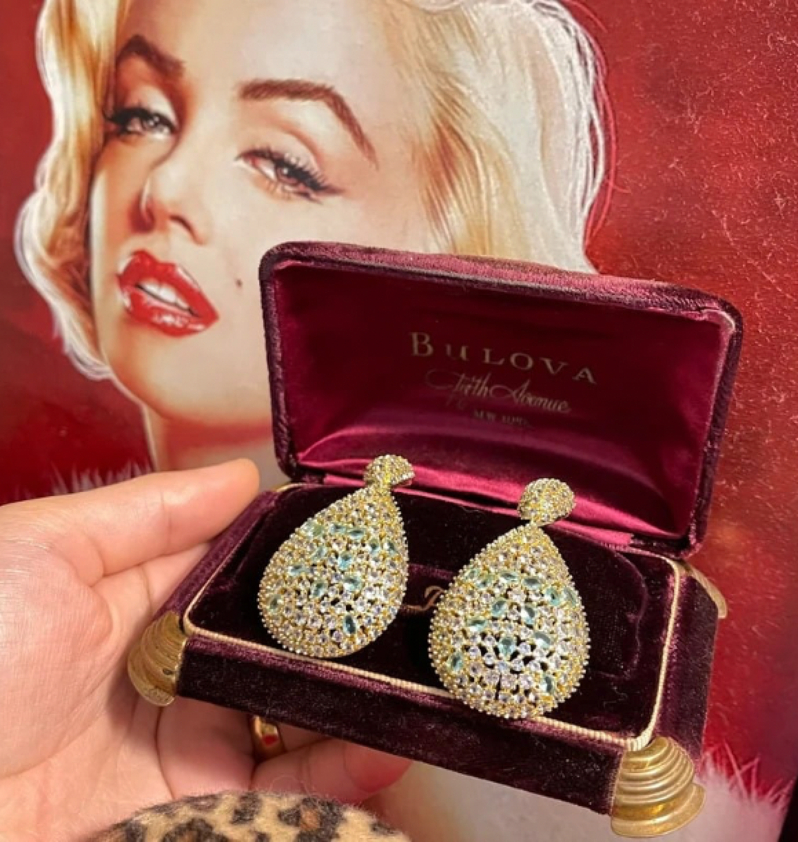 glam earrings