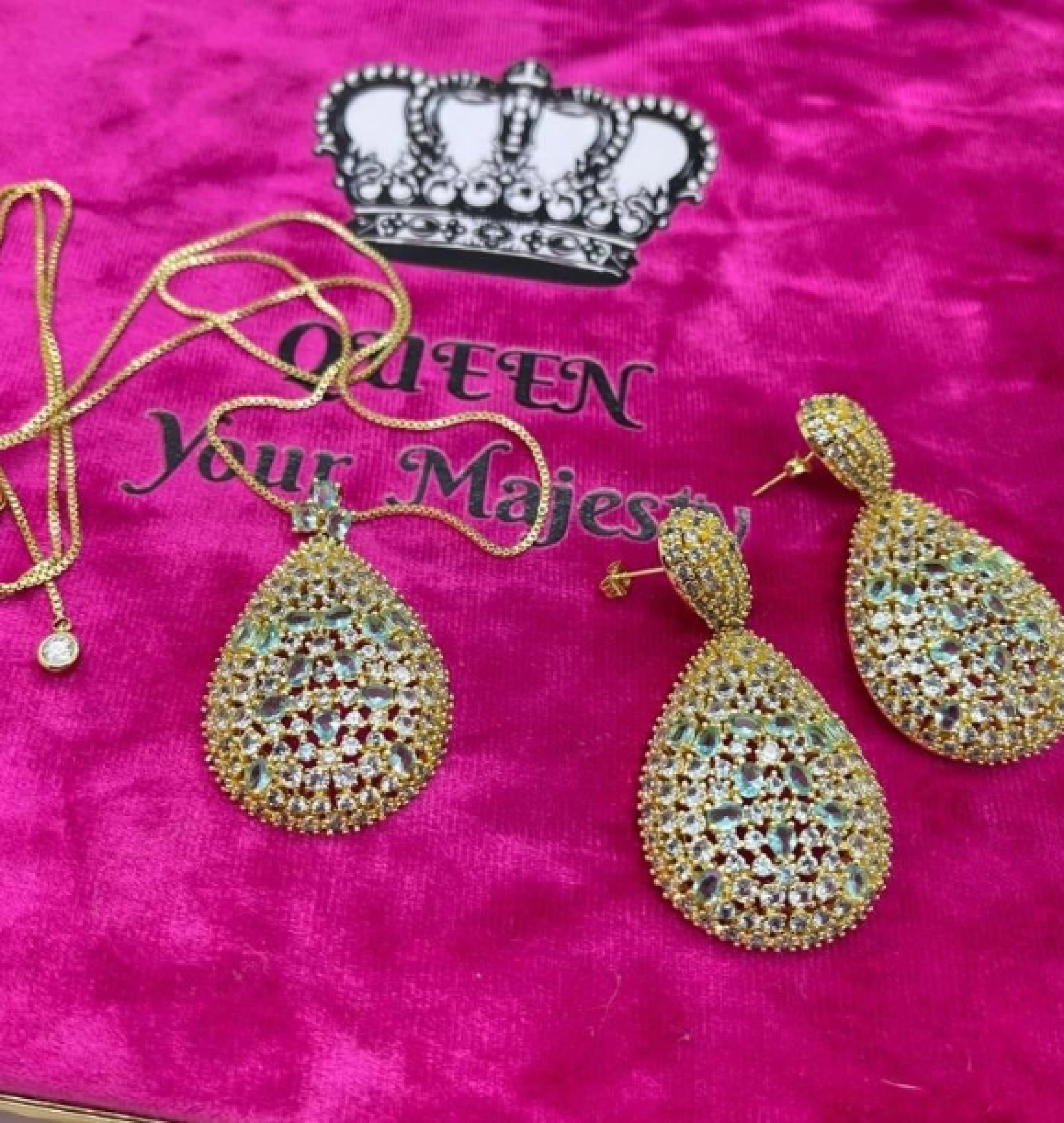 glam earrings