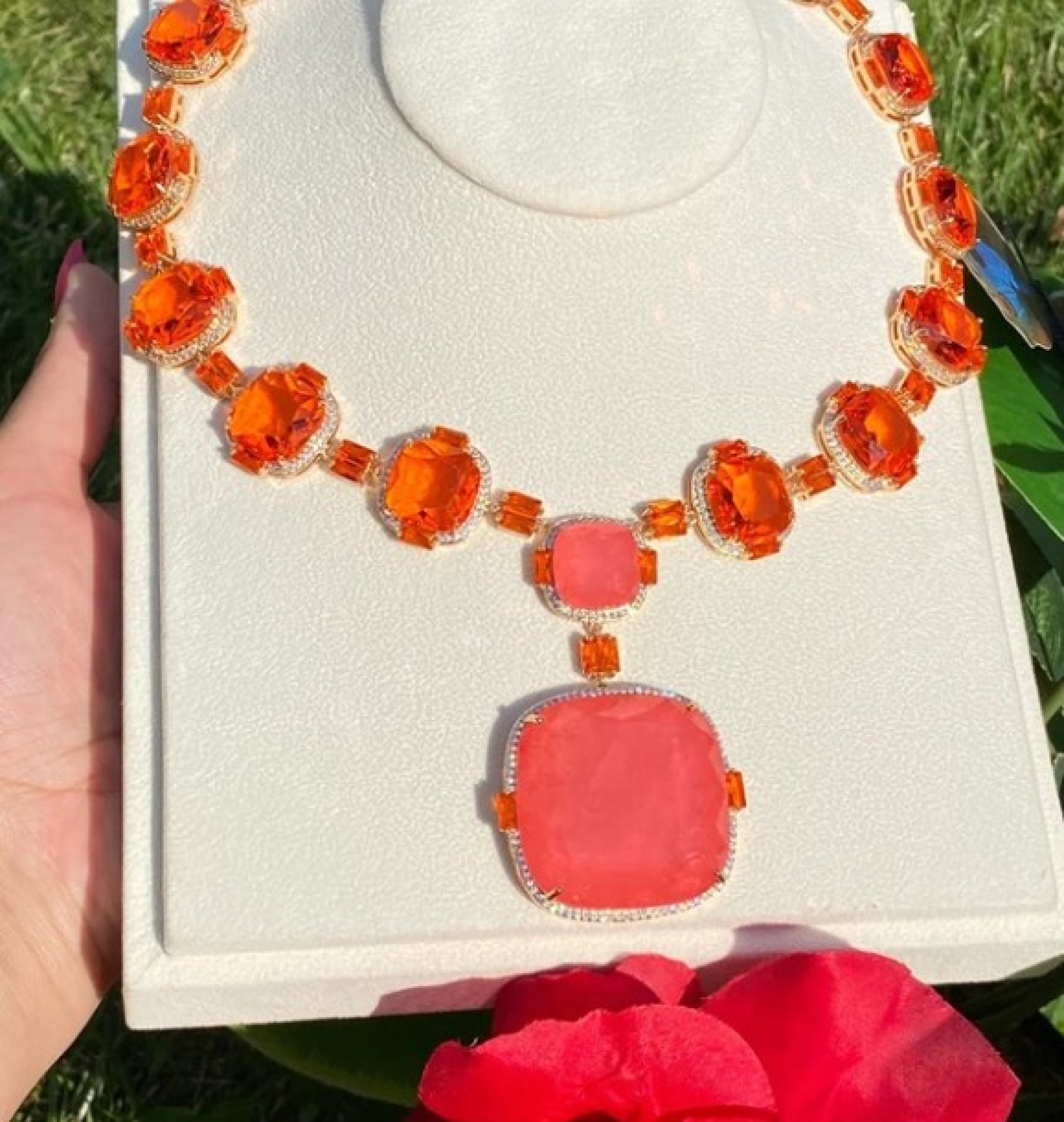garnet choker