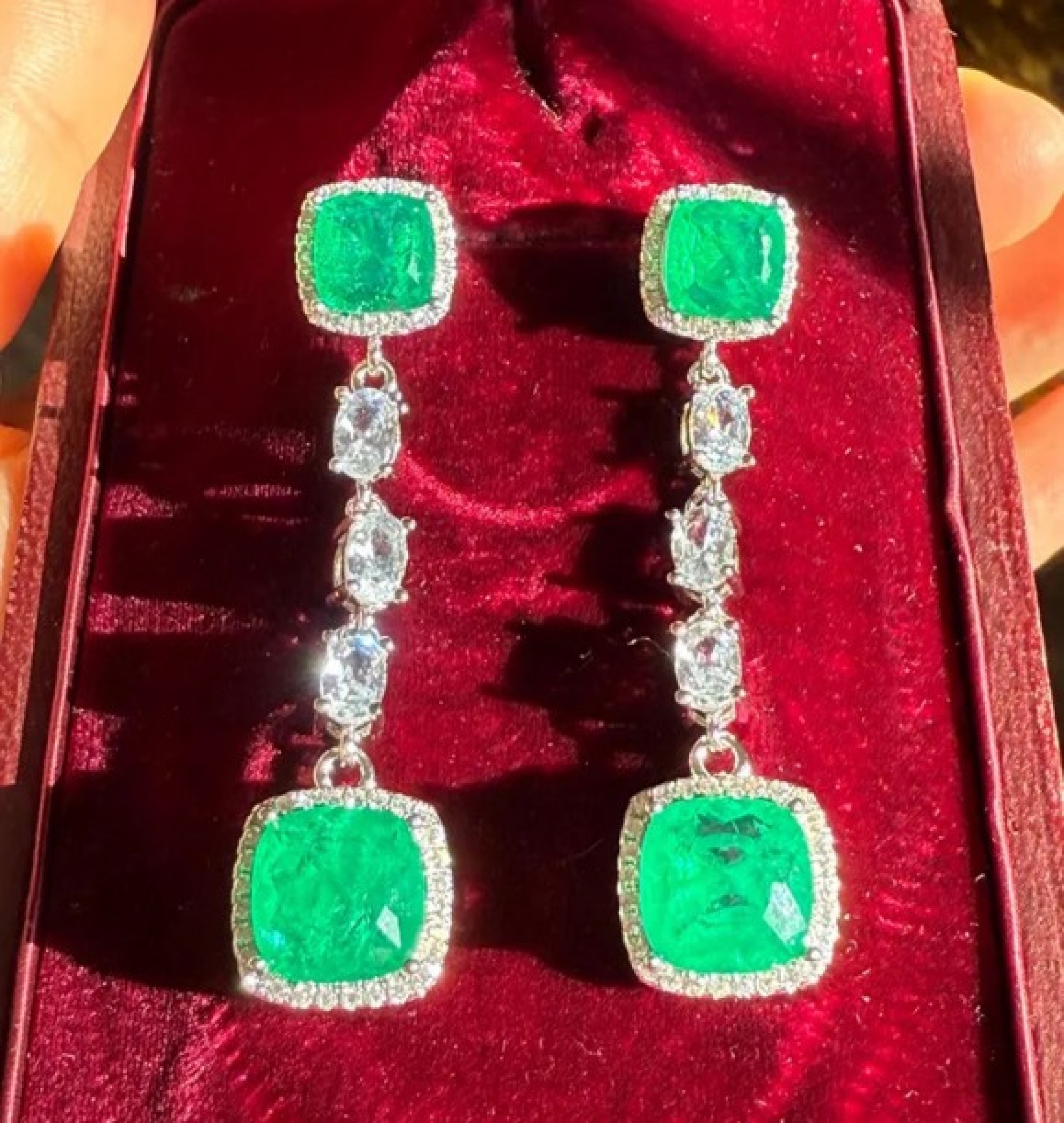 emerald earrings
