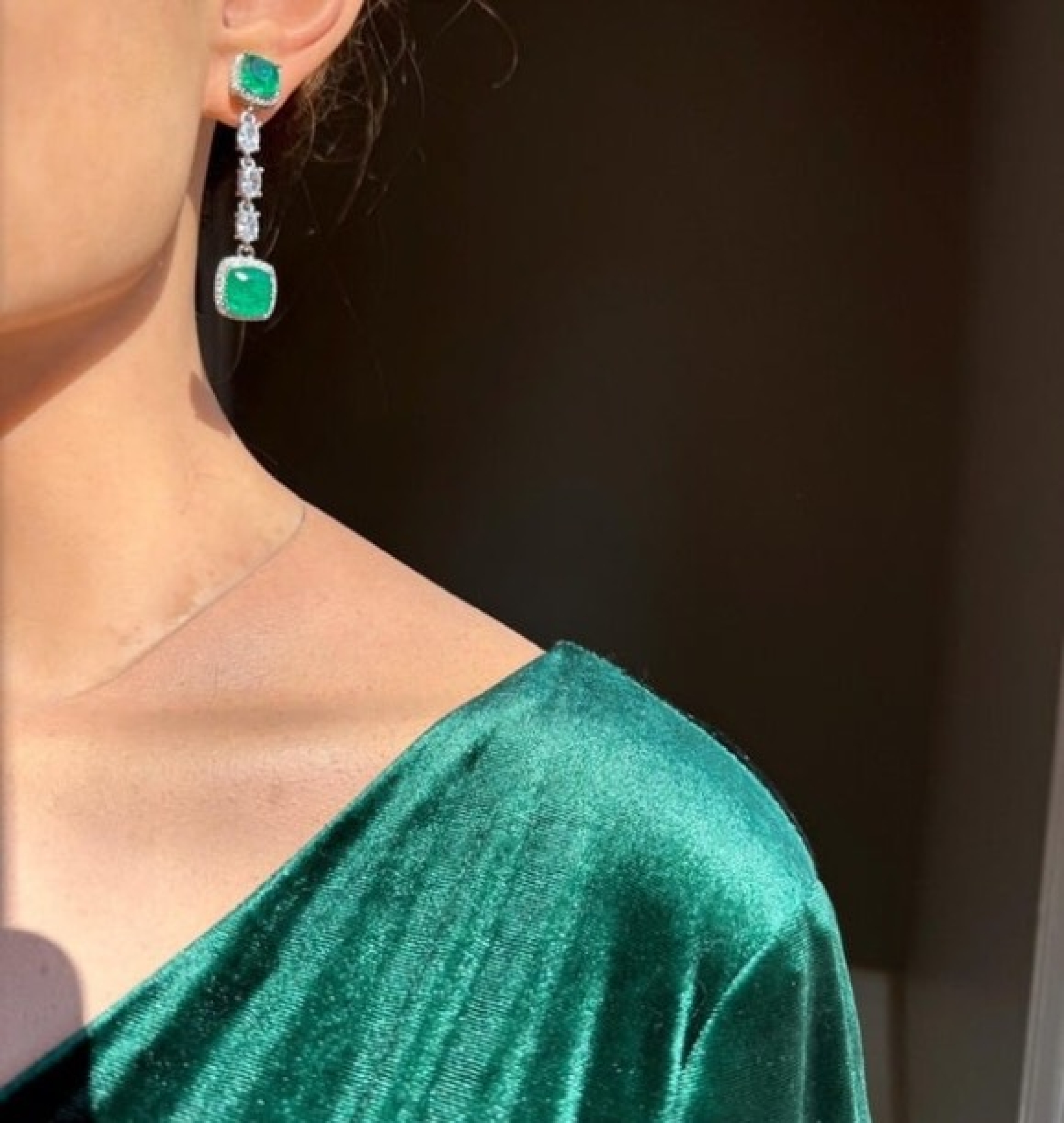 emerald earrings