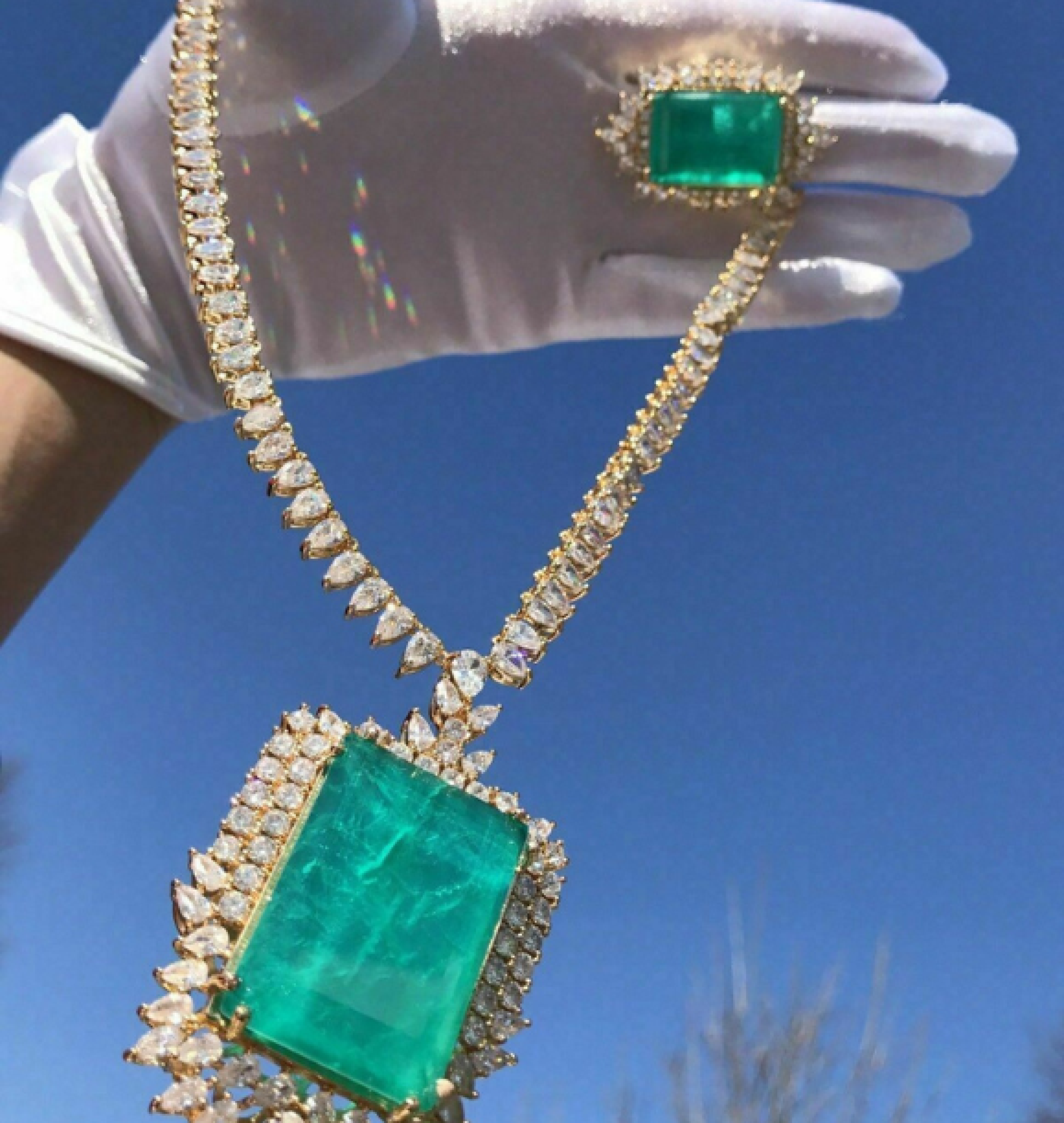 emerald necklace