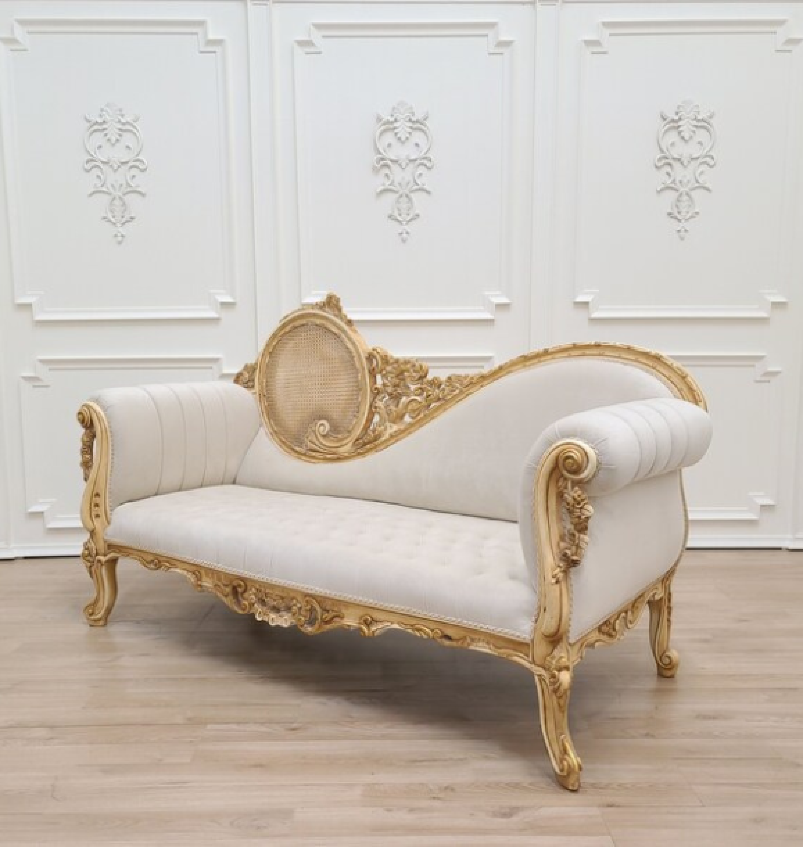 cream chaise