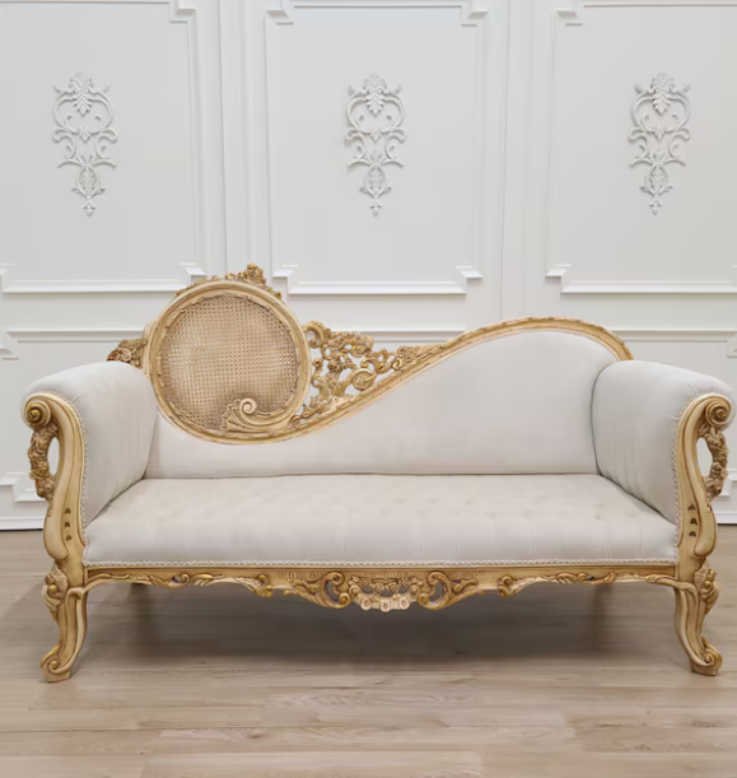 cream chaise