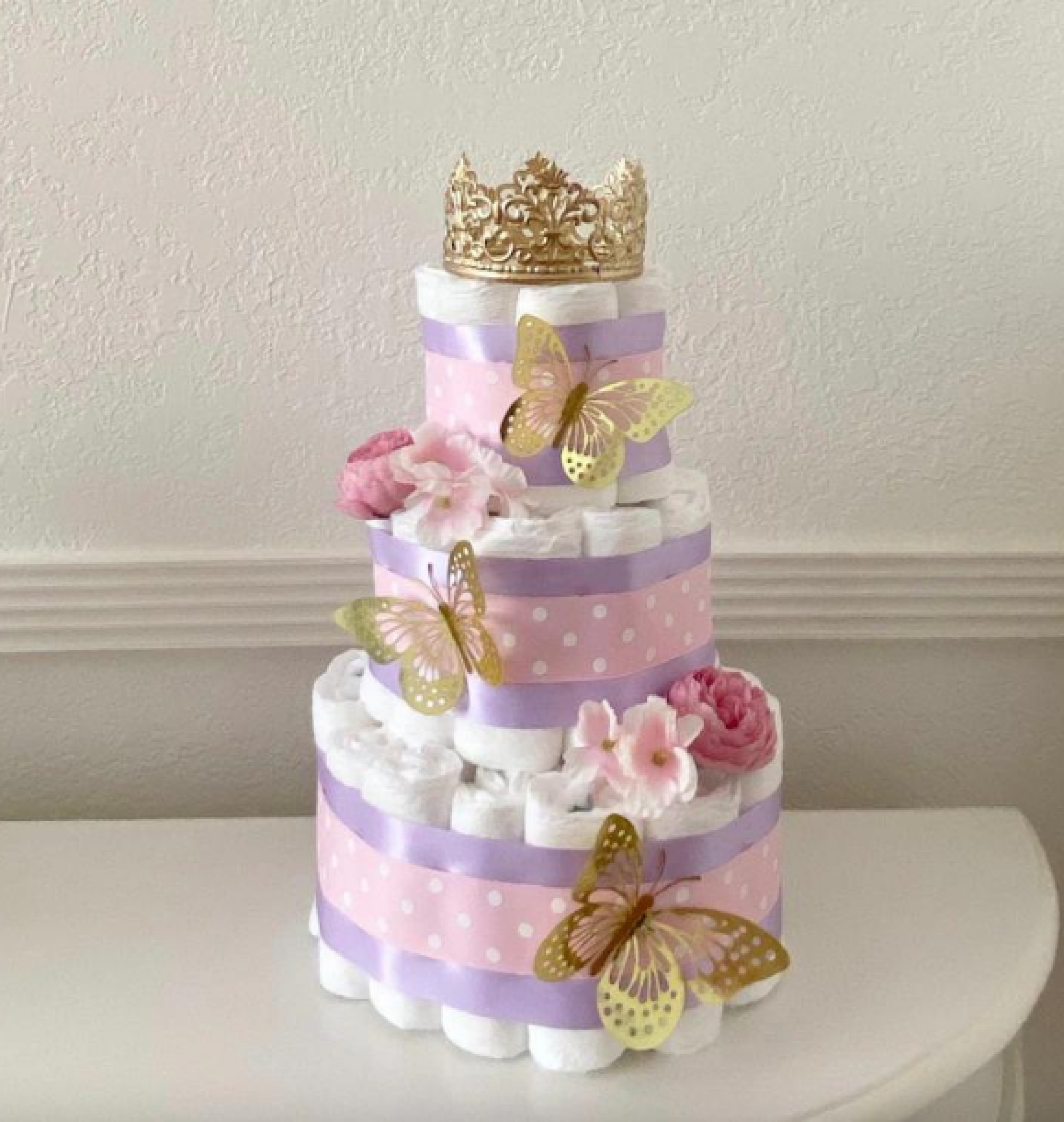 princess diaper cake