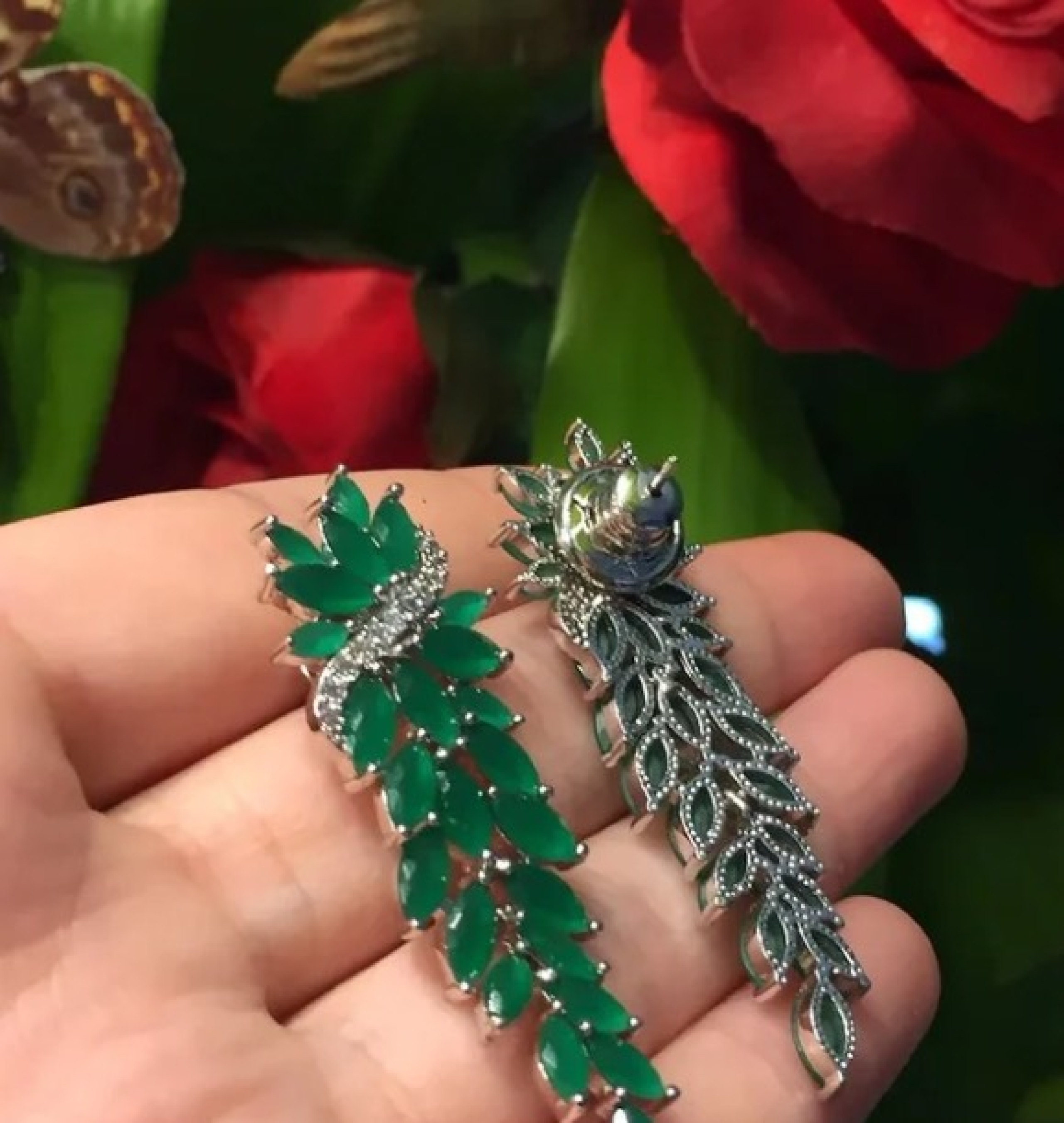 leaf earrings
