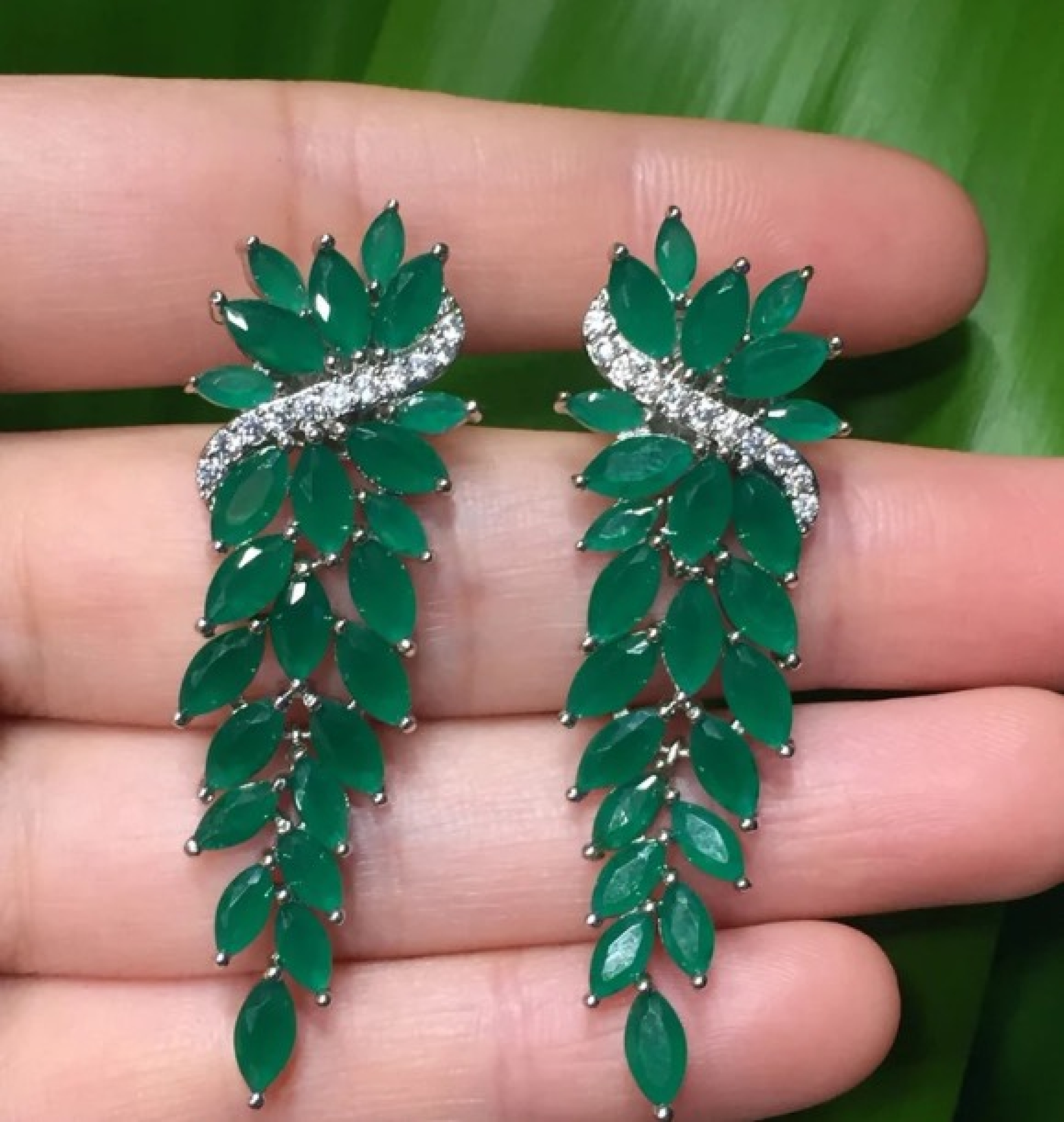 leaf earrings